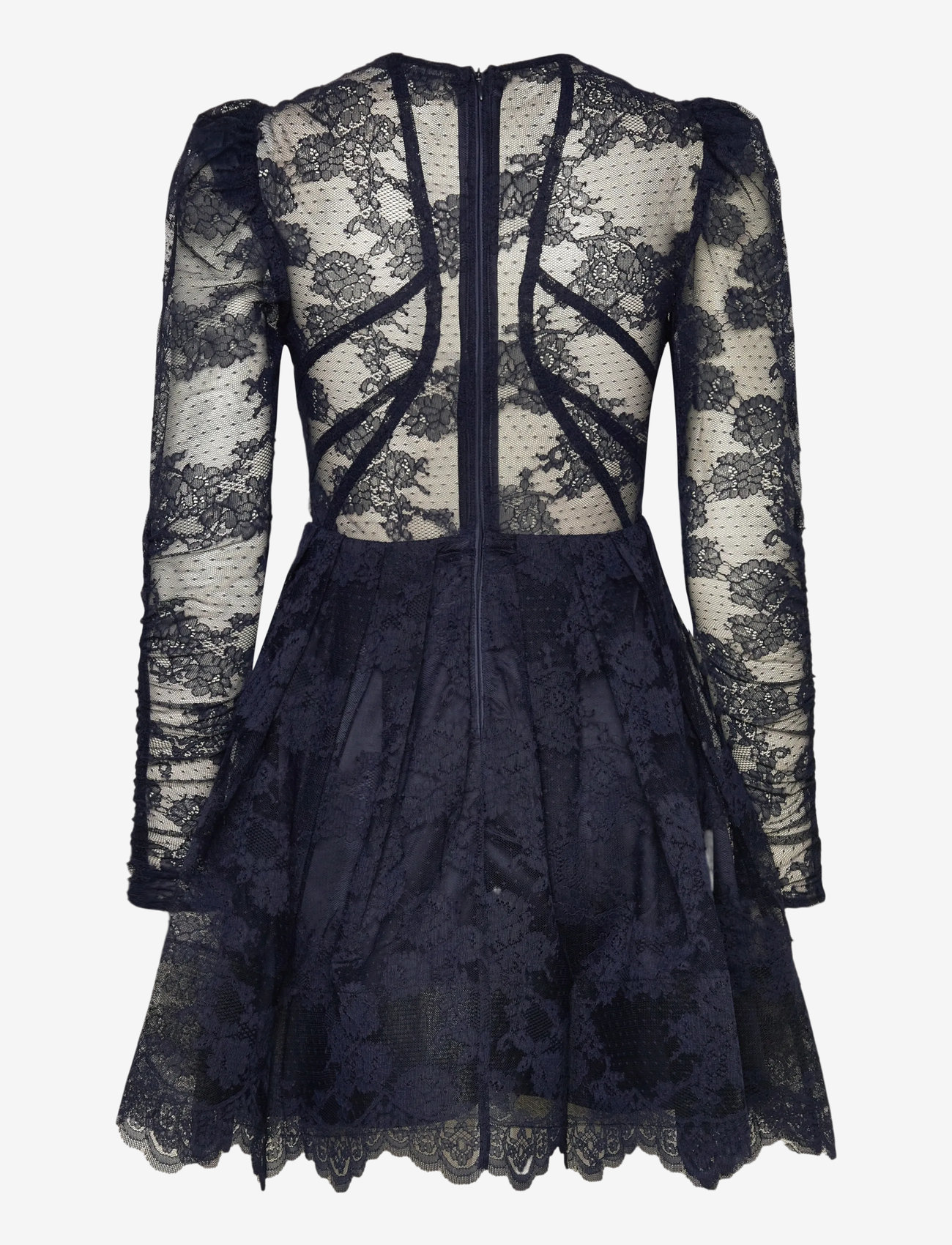 Malina - Leoni Lace Mini Dress - peokleidid - dark blue - 2