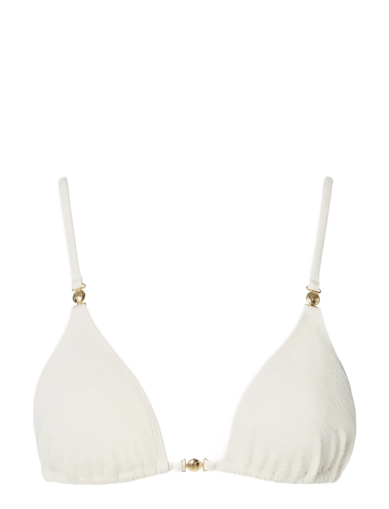 MALINA Signature Triangle Bikini Oberteil Cream - XL - Damen