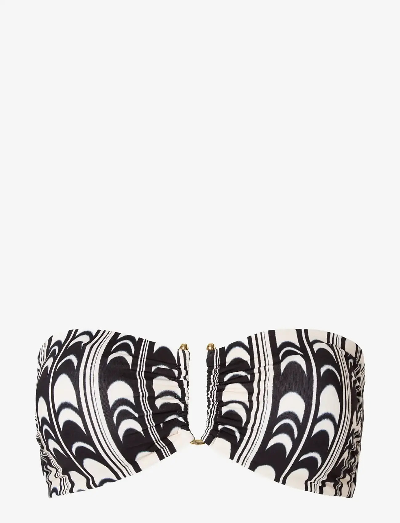 Malina - Signature Gold Embellished Bandeau Bikini Top - bandeaubikinier - arch - 1