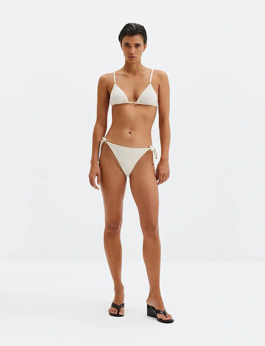 Malina - Signature Tie Bikini Bottom - side tie bikinitrosor - vanilla - 4