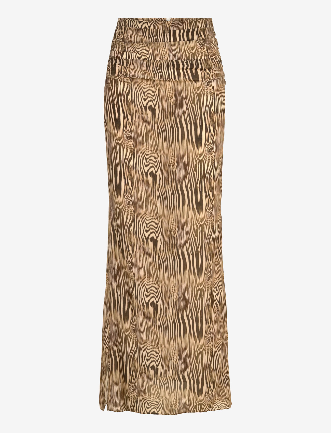 Malina - Laurel Ruched Chiffon Maxi Skirt - maxikjolar - moire - 1