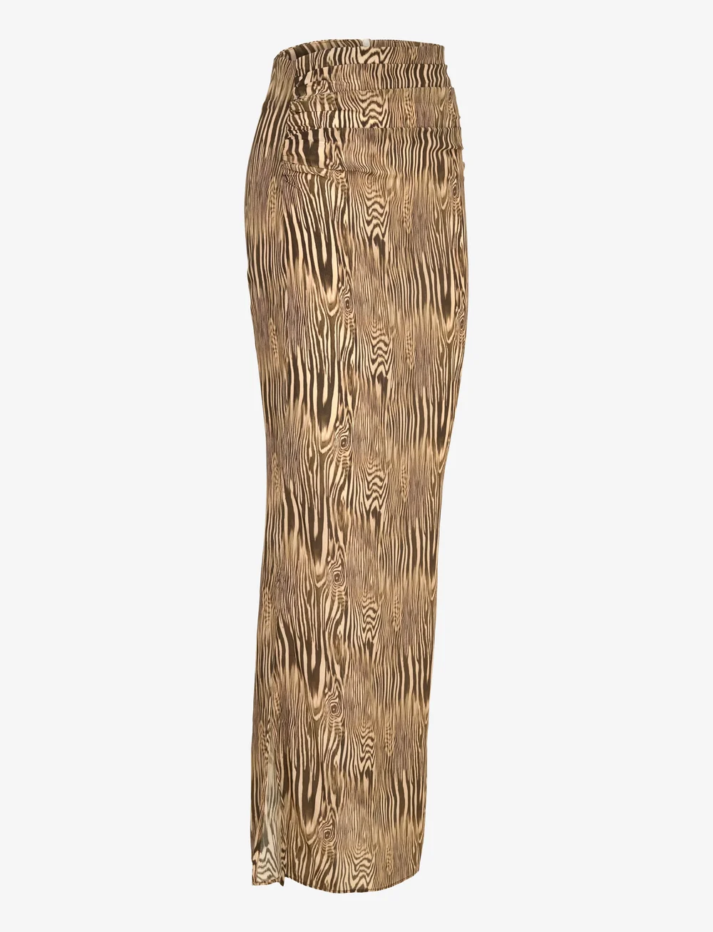 Malina - Laurel Ruched Chiffon Maxi skirt - maksiseelikud - moire - 3