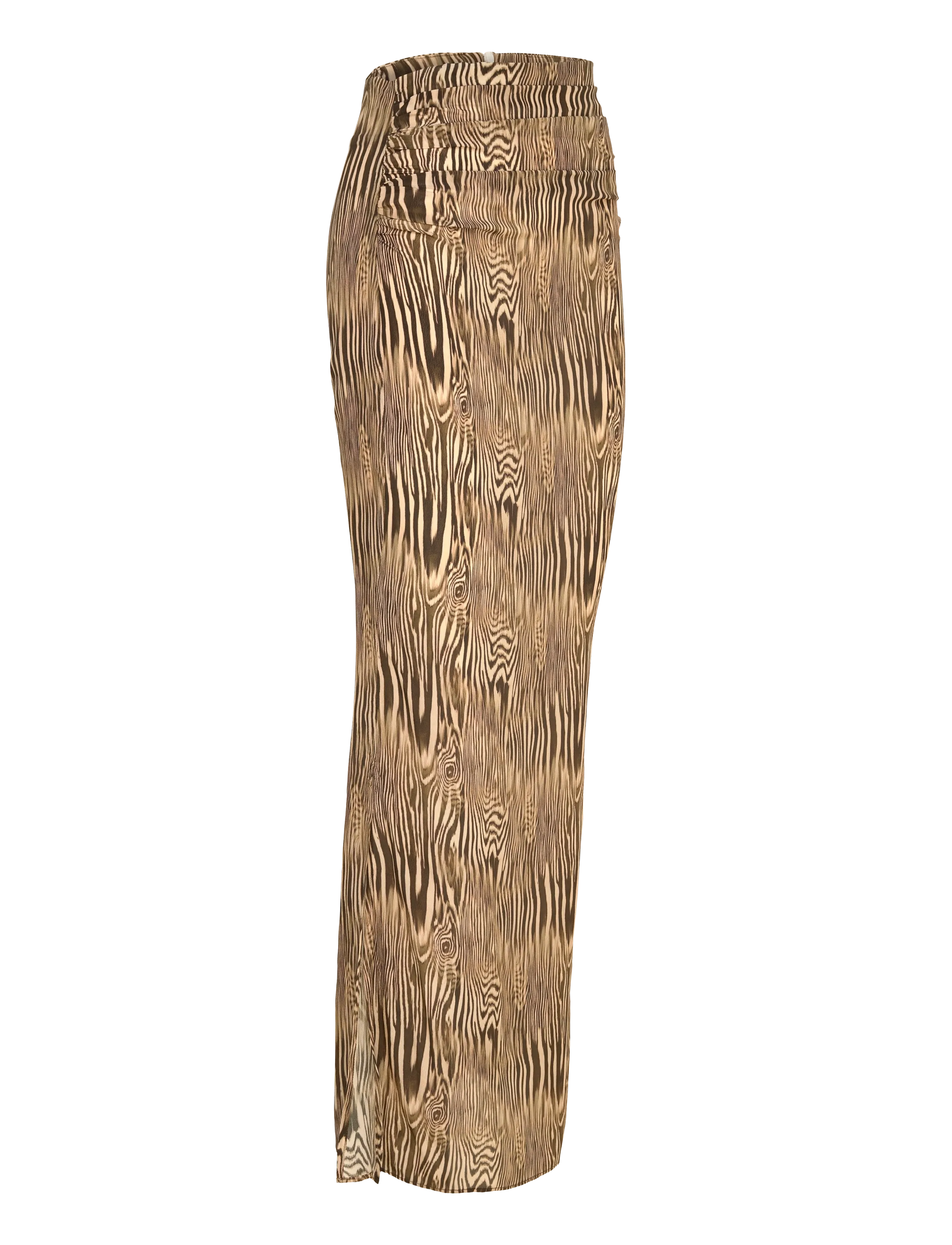 Malina - Laurel Ruched Chiffon Maxi Skirt - lange rokken - moire - 3