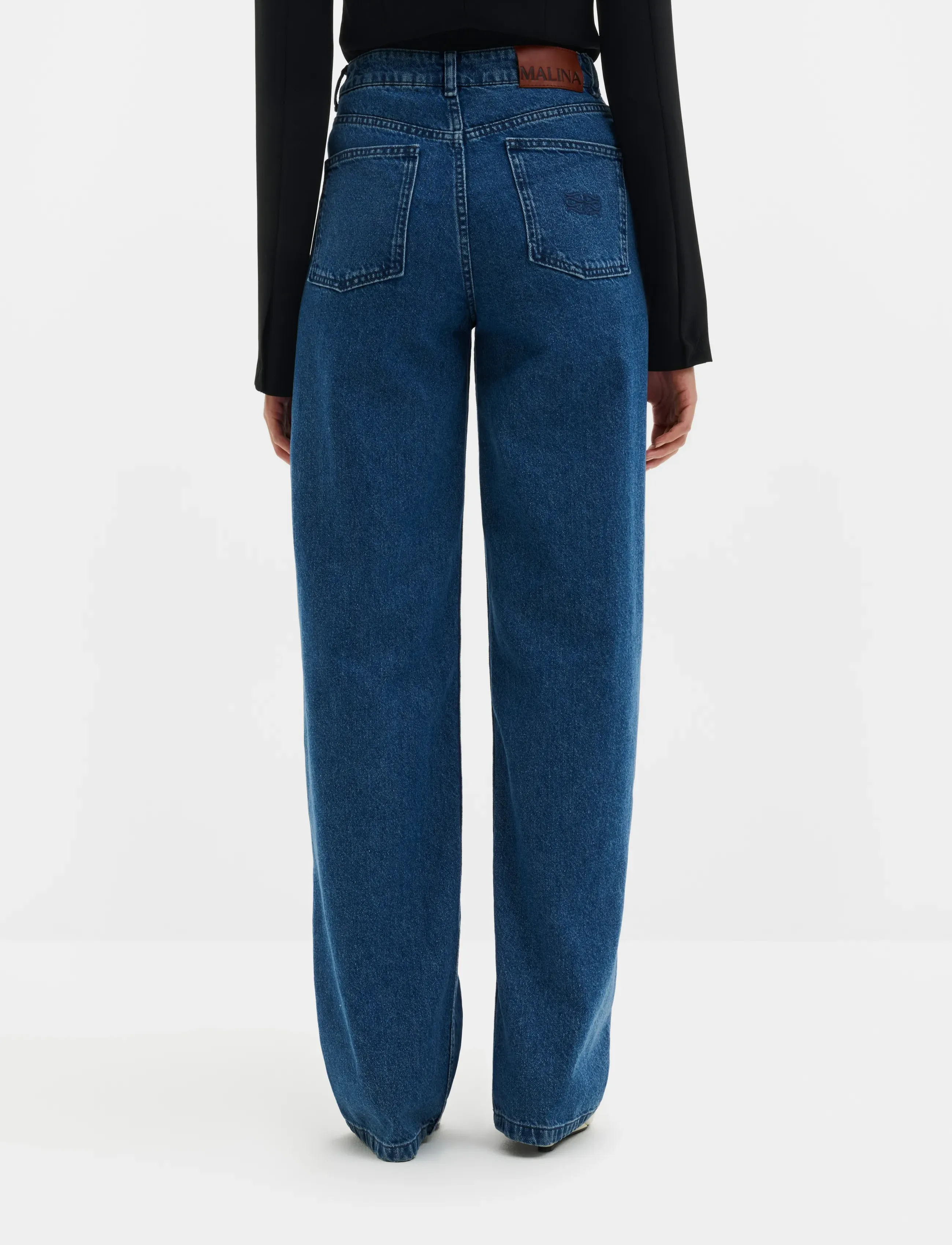 Malina - Katia High Rise Wide Jeans - wide leg jeans - dark blue vintage - 2