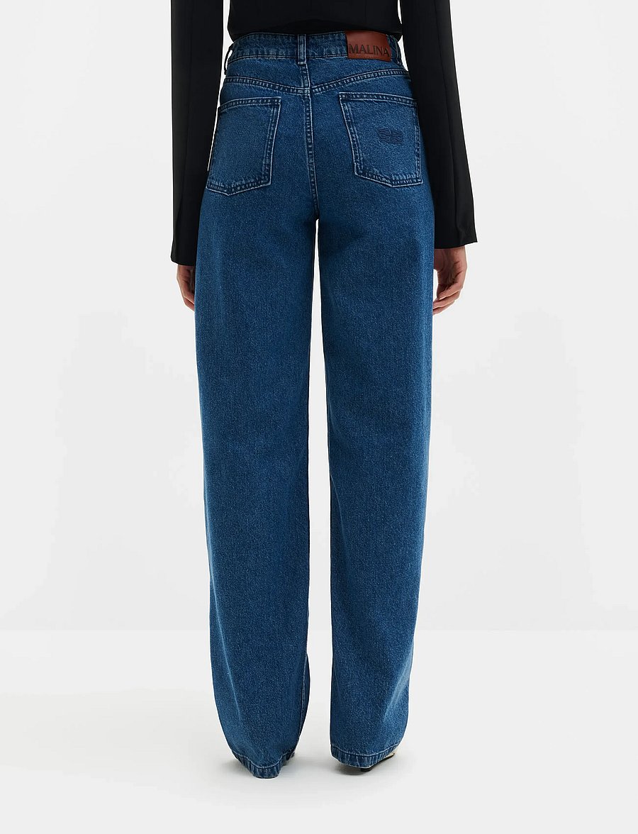 Malina - Katia High Rise Wide Jeans - brede jeans - dark blue vintage - 2
