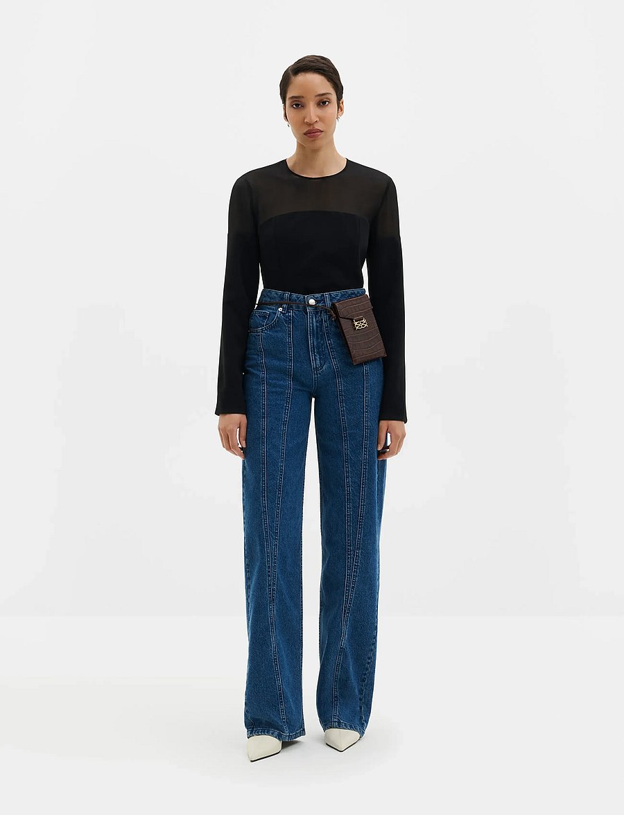 Malina - Katia High Rise Wide Jeans - brede jeans - dark blue vintage - 3