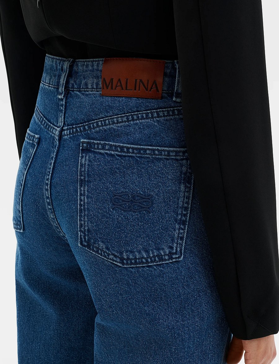 Malina - Katia High Rise Wide Jeans - brede jeans - dark blue vintage - 4