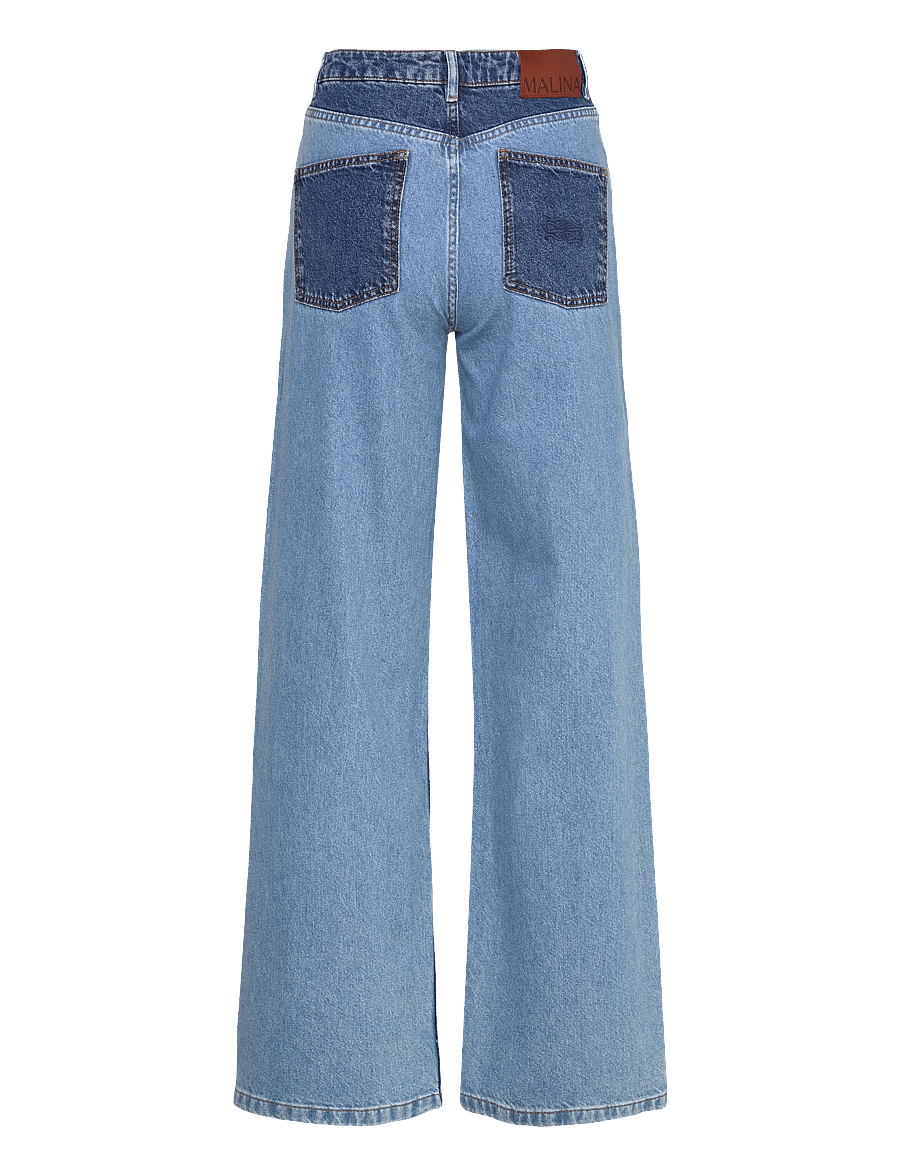Malina - Katia High Rise Wide Jeans - jeans - denim blue mix - 2