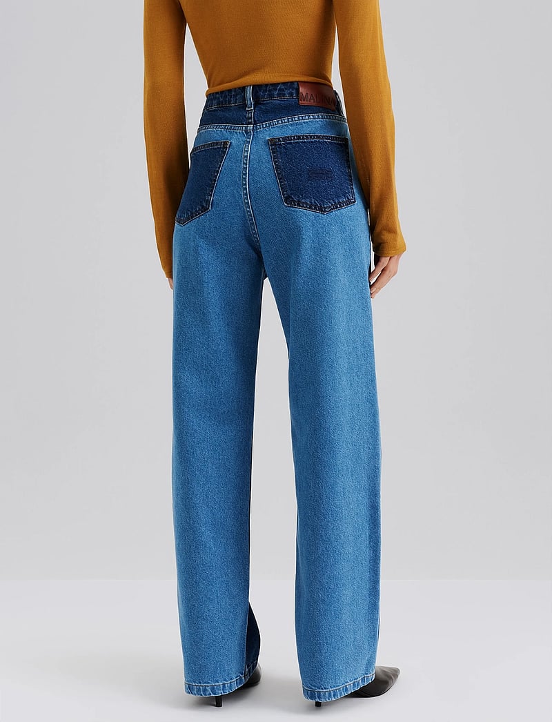 Malina - Katia High Rise Wide Jeans - hosen mit weitem bein - denim blue mix - 3