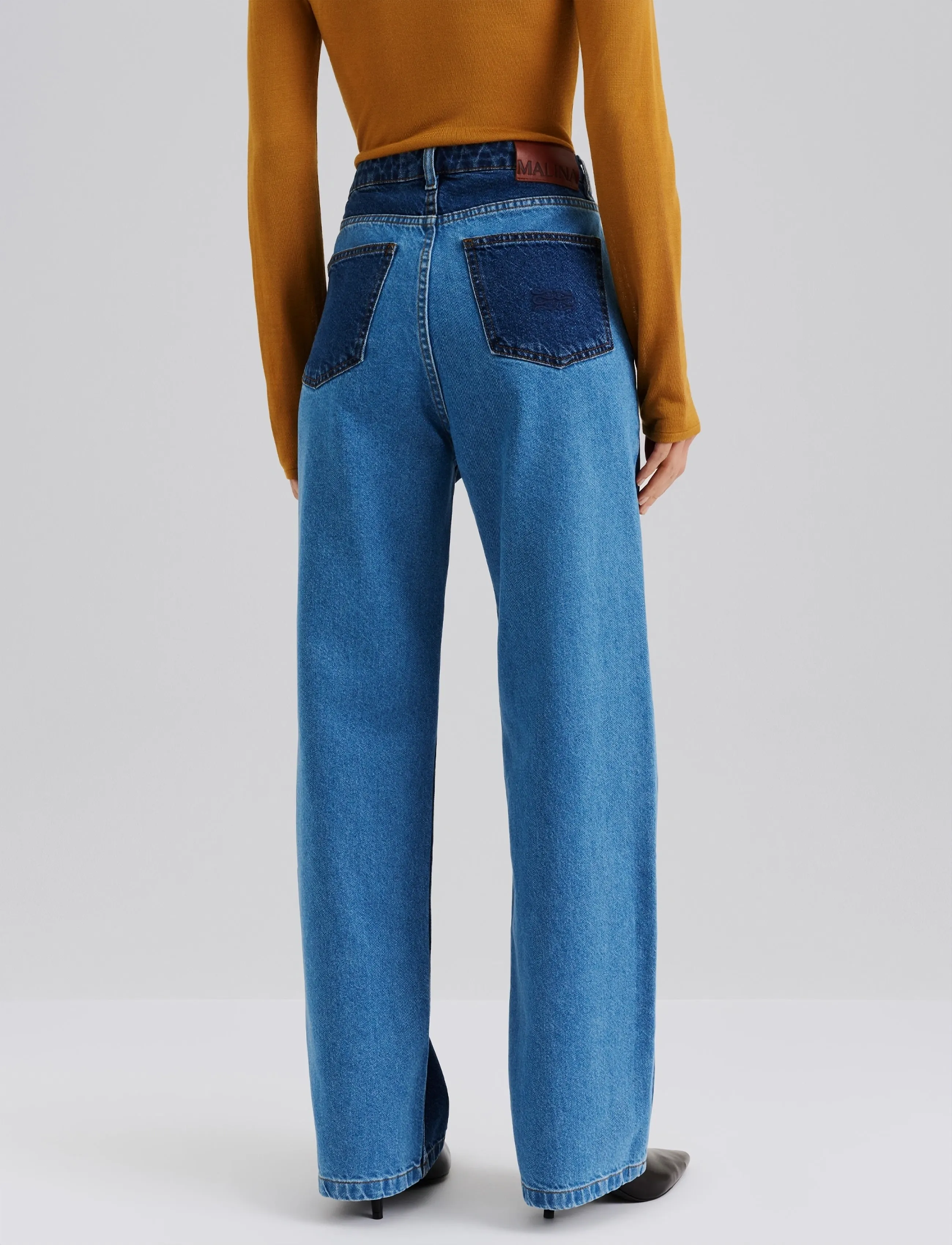 Malina - Katia High Rise Wide Jeans - jeans - denim blue mix - 3