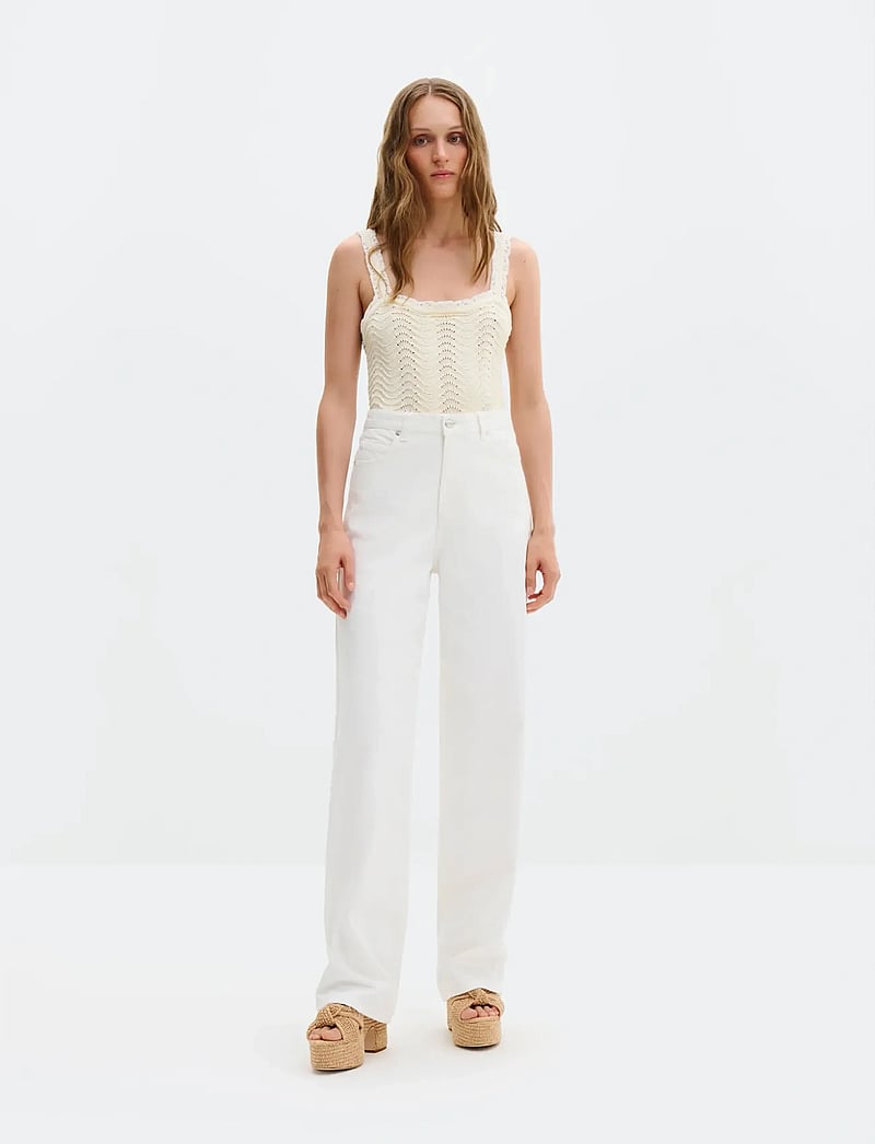 Malina - Katia High Rise Wide Jeans - jeans - off white - 3