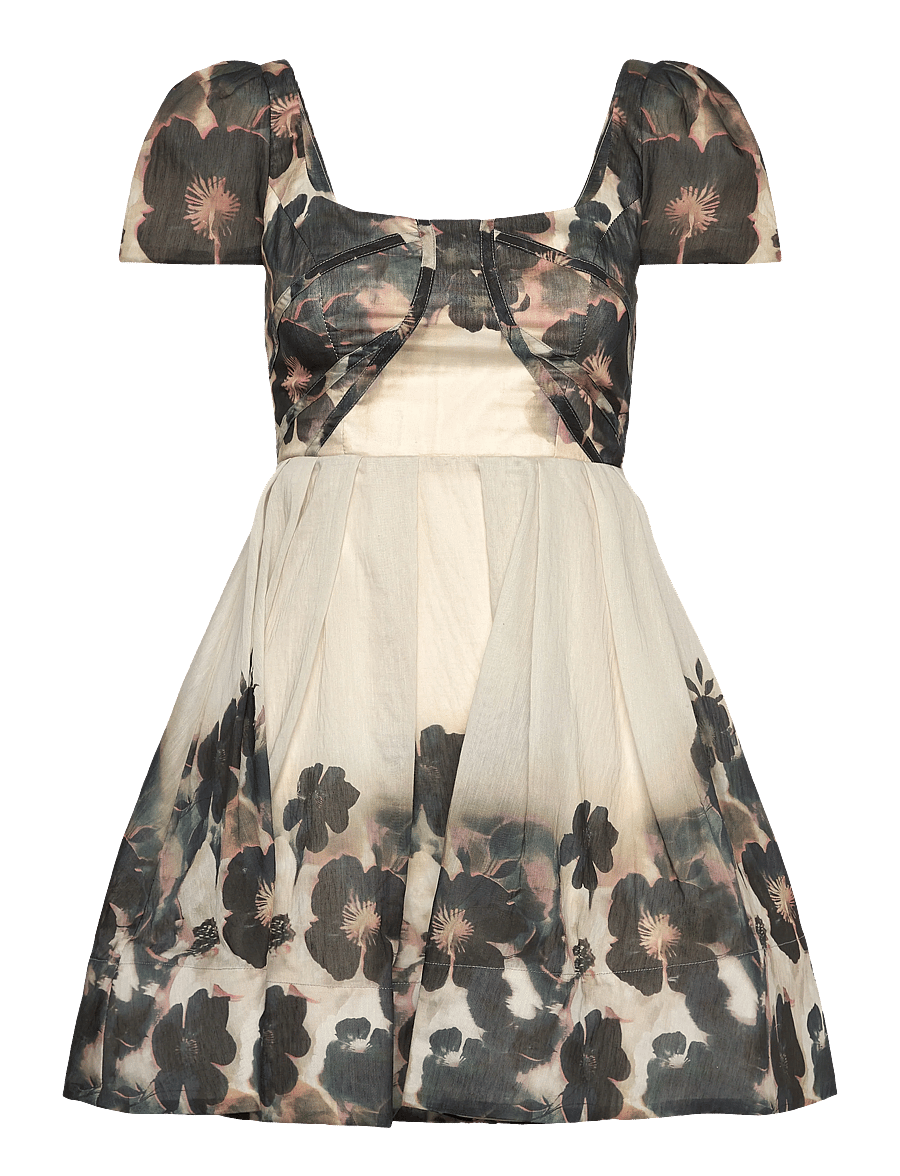 Malina - Vanda Pouf Sleeve Mini Dress - robes courtes - dusty poppy - 1