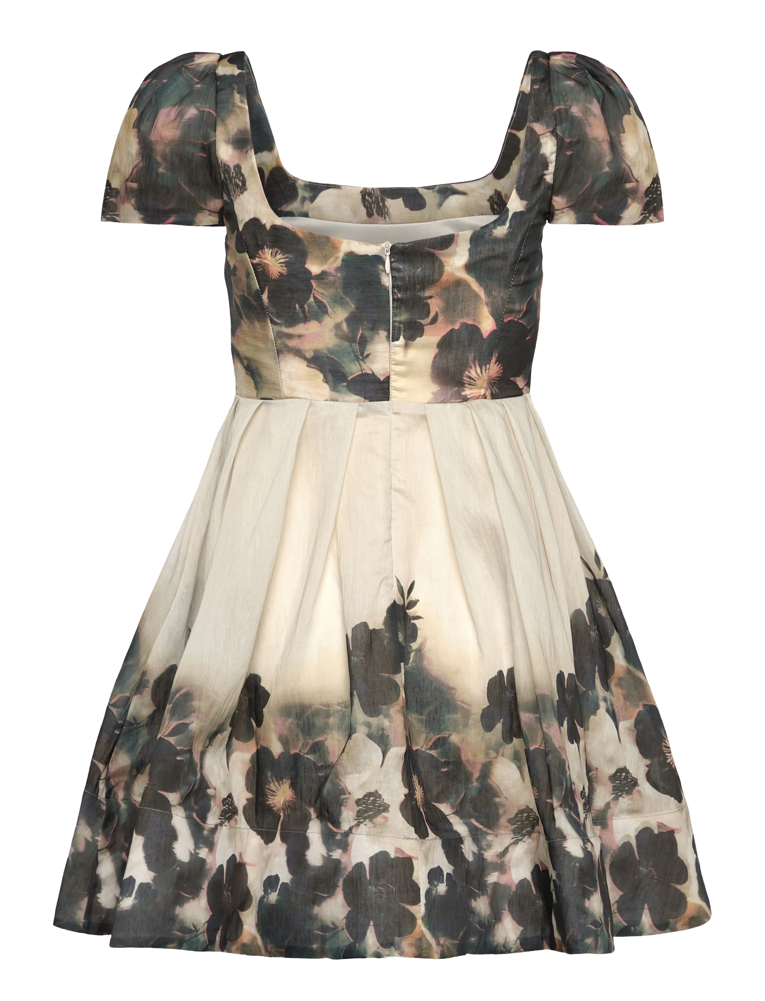 Malina - Vanda Pouf Sleeve Mini Dress - korte kjoler - dusty poppy - 2