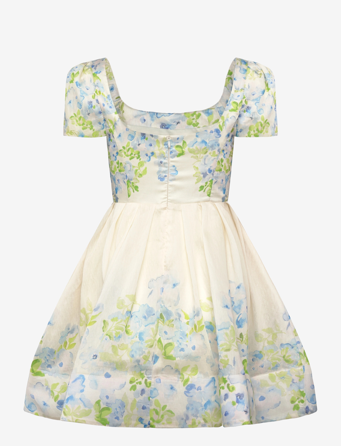 Malina - Vanda Pouf Sleeve Mini Dress - kurze kleider - pastel floral vanilla - 2