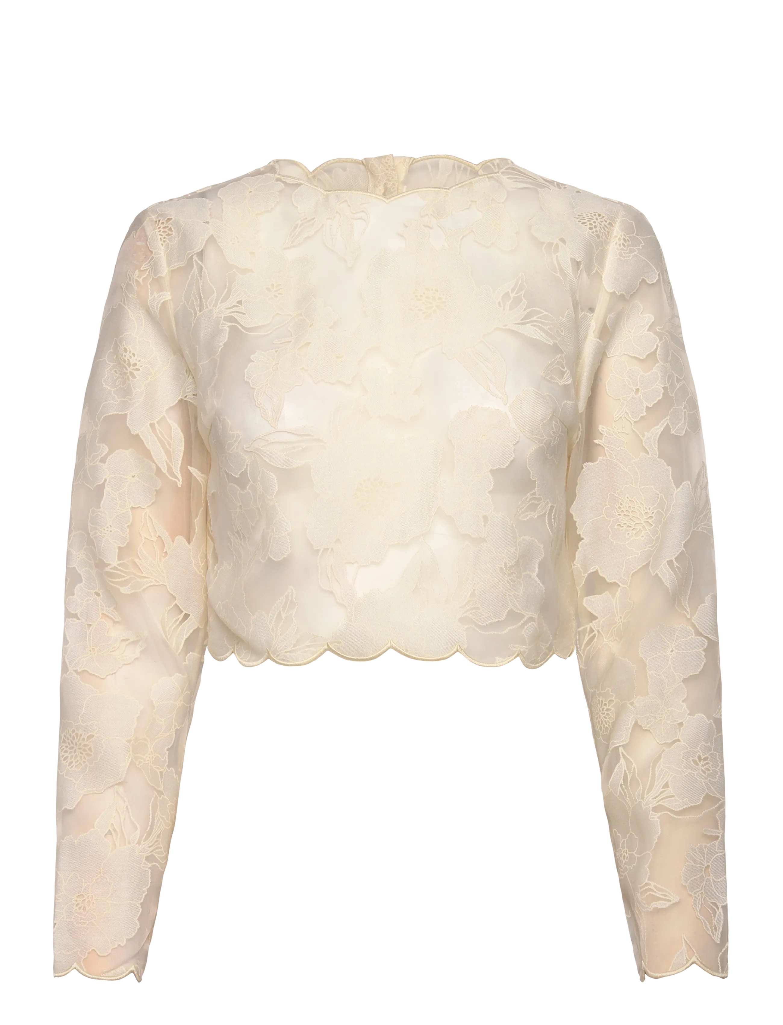 Malina Ciara Lace Top - Kolleksjoner - VANILLA / cream