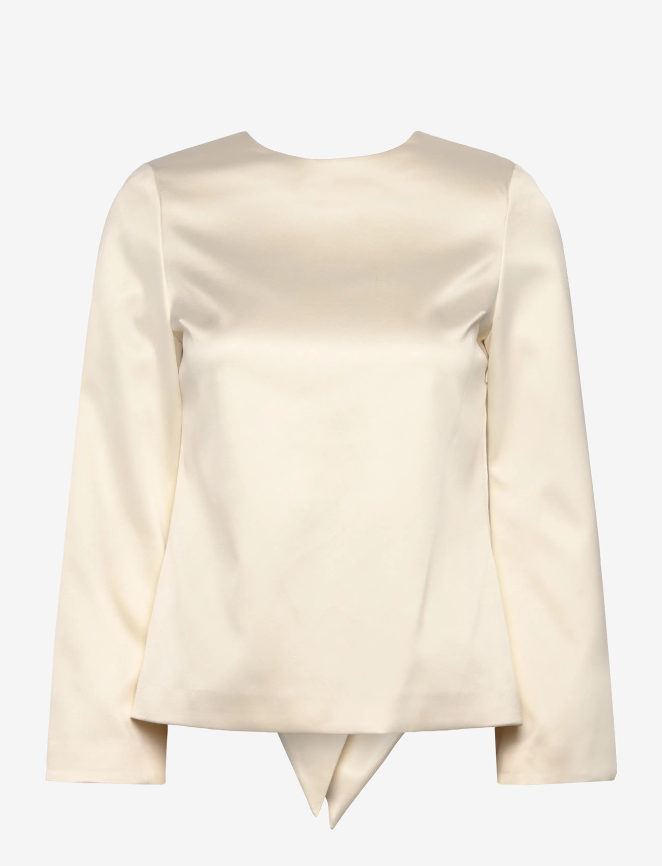 Malina - Elna Bow Detailed Top - pikkade varrukatega pluusid - vanilla - 1
