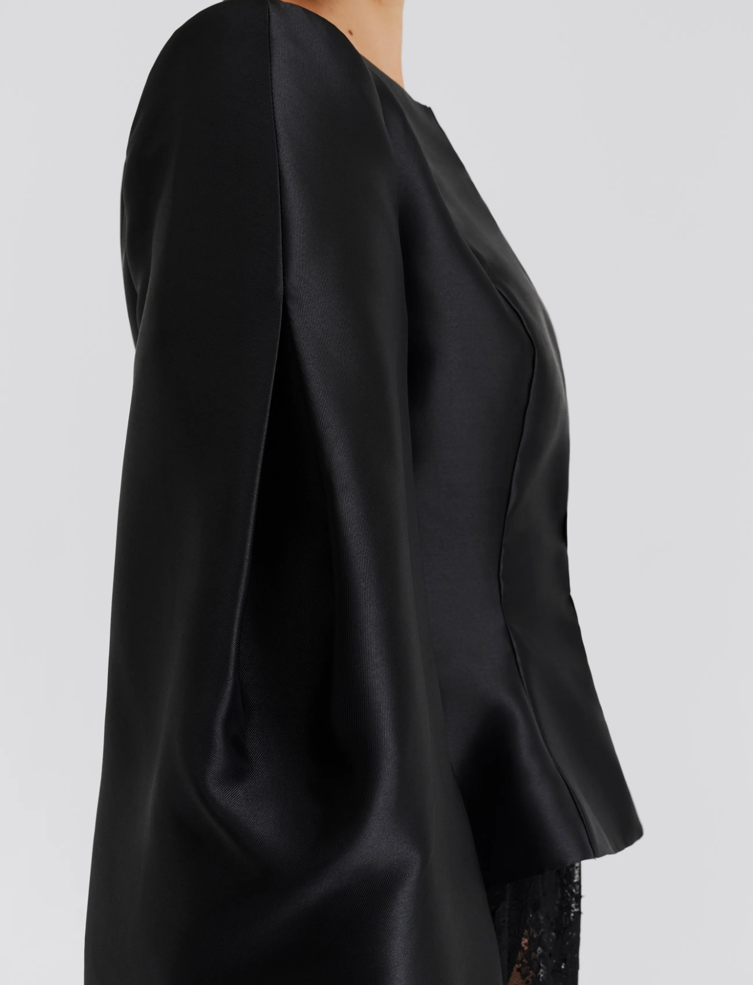 Malina - Vendela Balloon Sleeve Blouse - langärmelige blusen - dark brown - 5