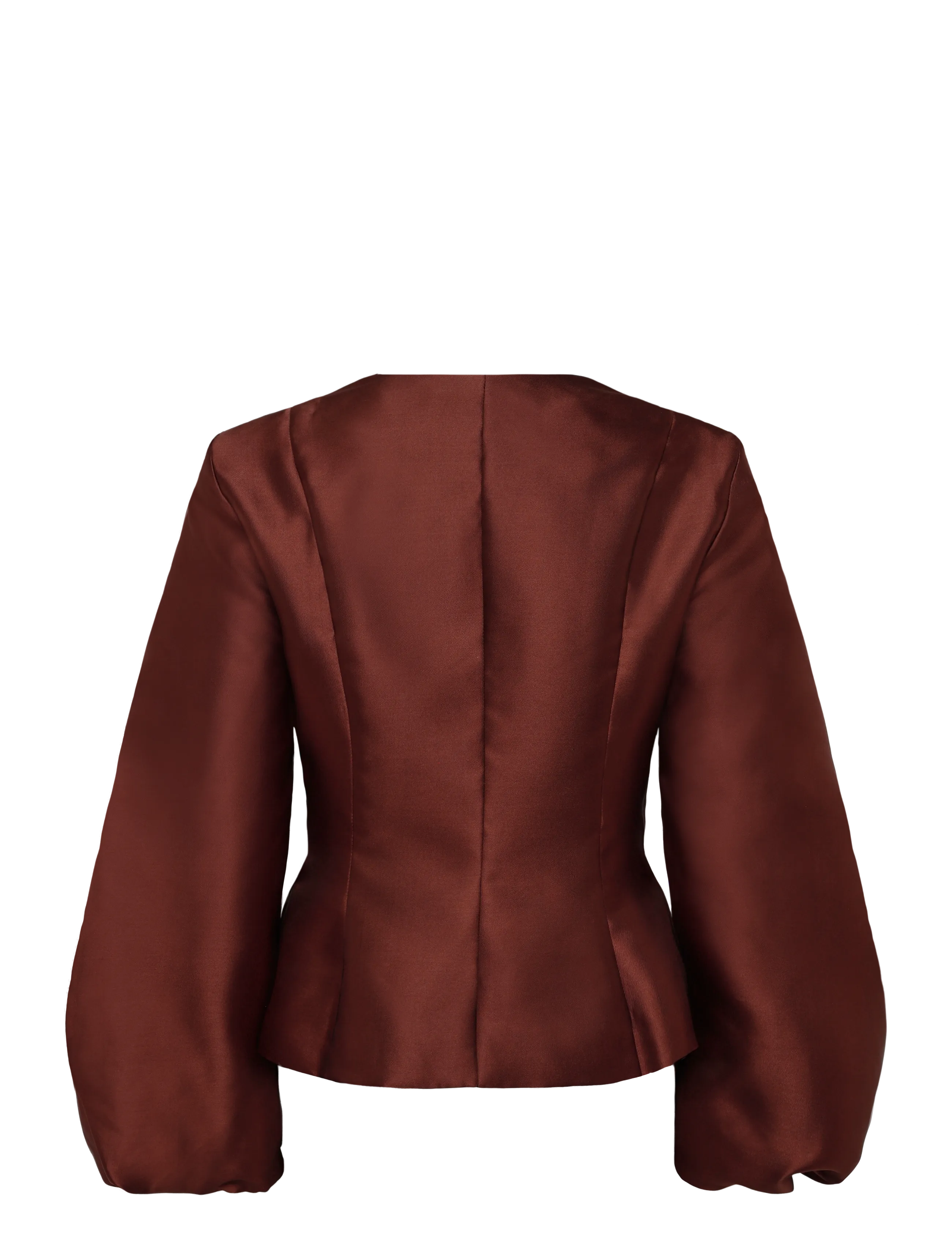 Malina - Vendela Balloon Sleeve Blouse - pikkade varrukatega pluusid - wine - 2
