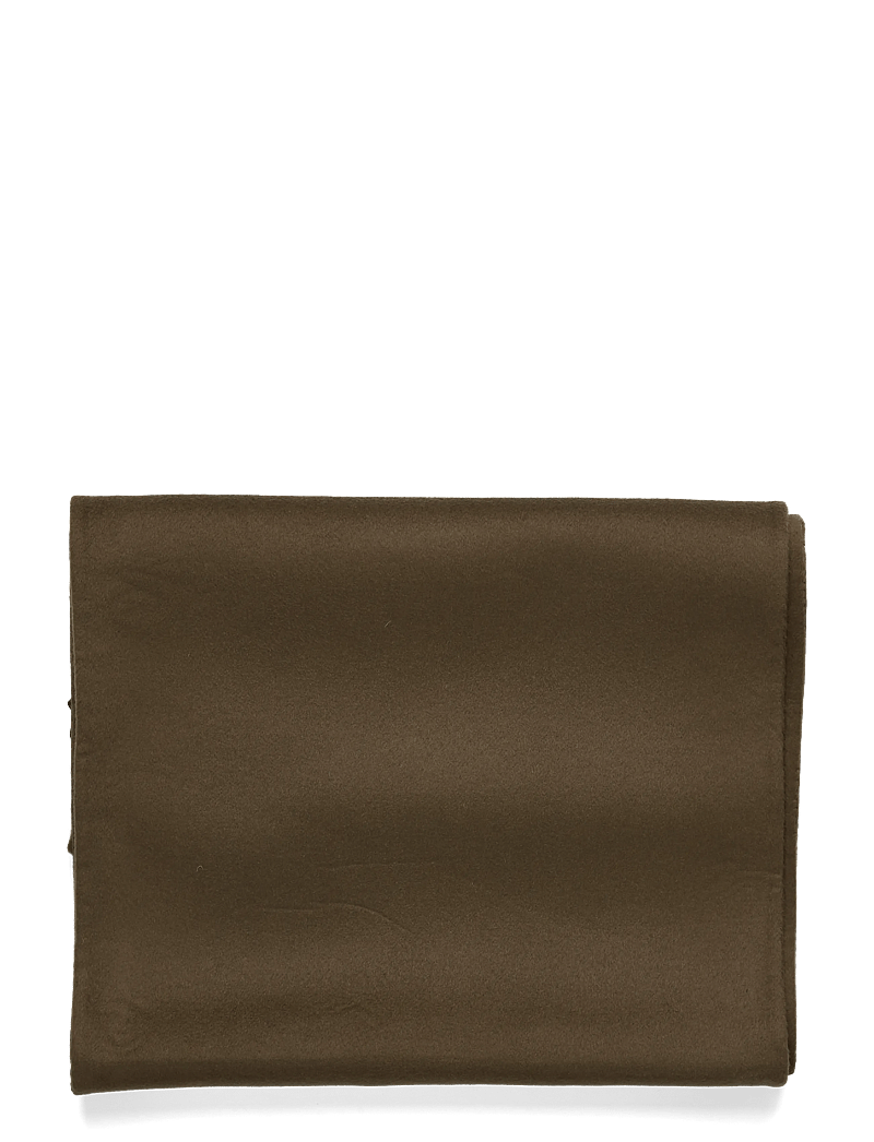 Malina - Aloria Double Faced Wool Cashmere Silk Scarf - cashmere - olive - 2