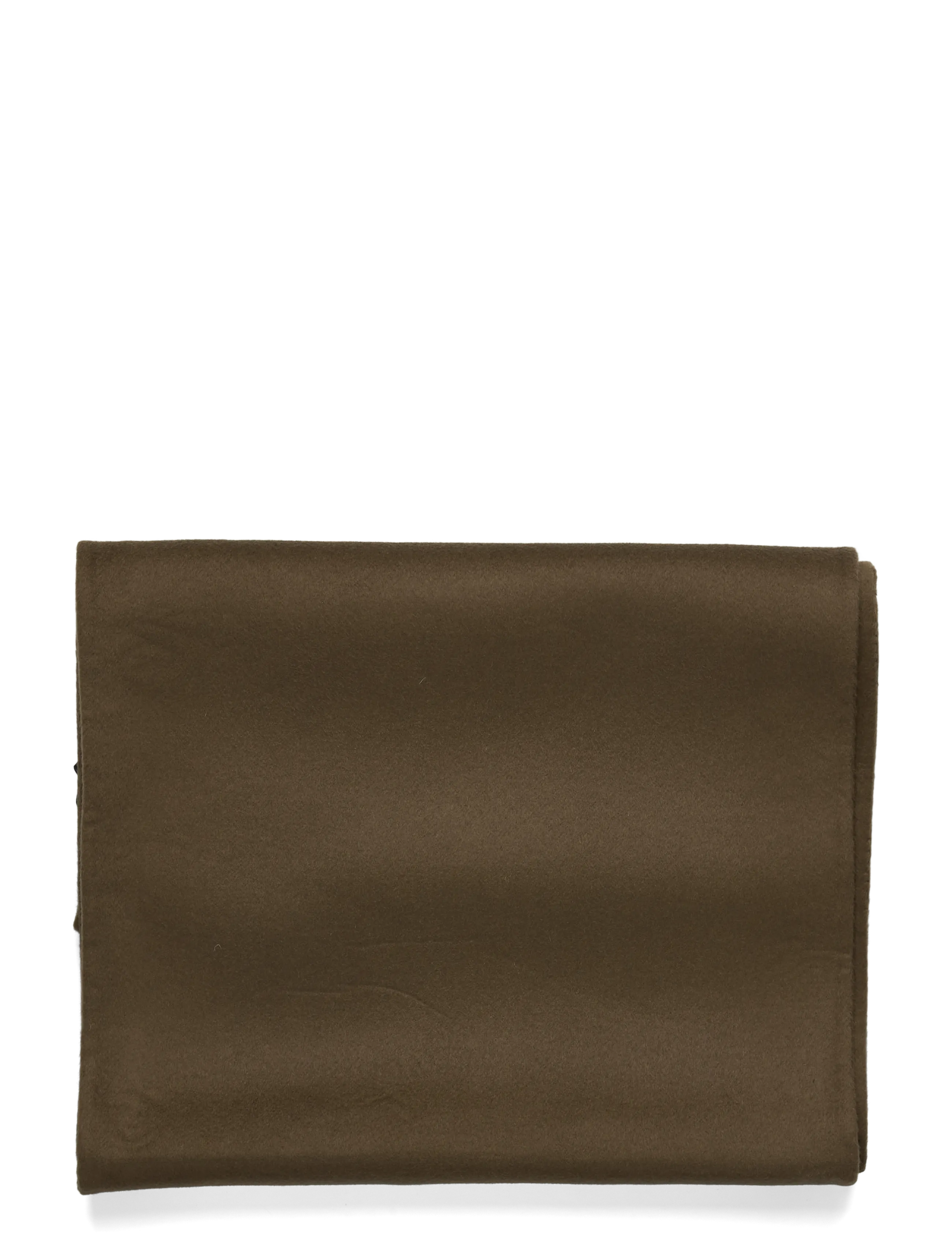 Malina - Aloria Double Faced Wool Cashmere Silk Scarf - kashmir - olive - 2