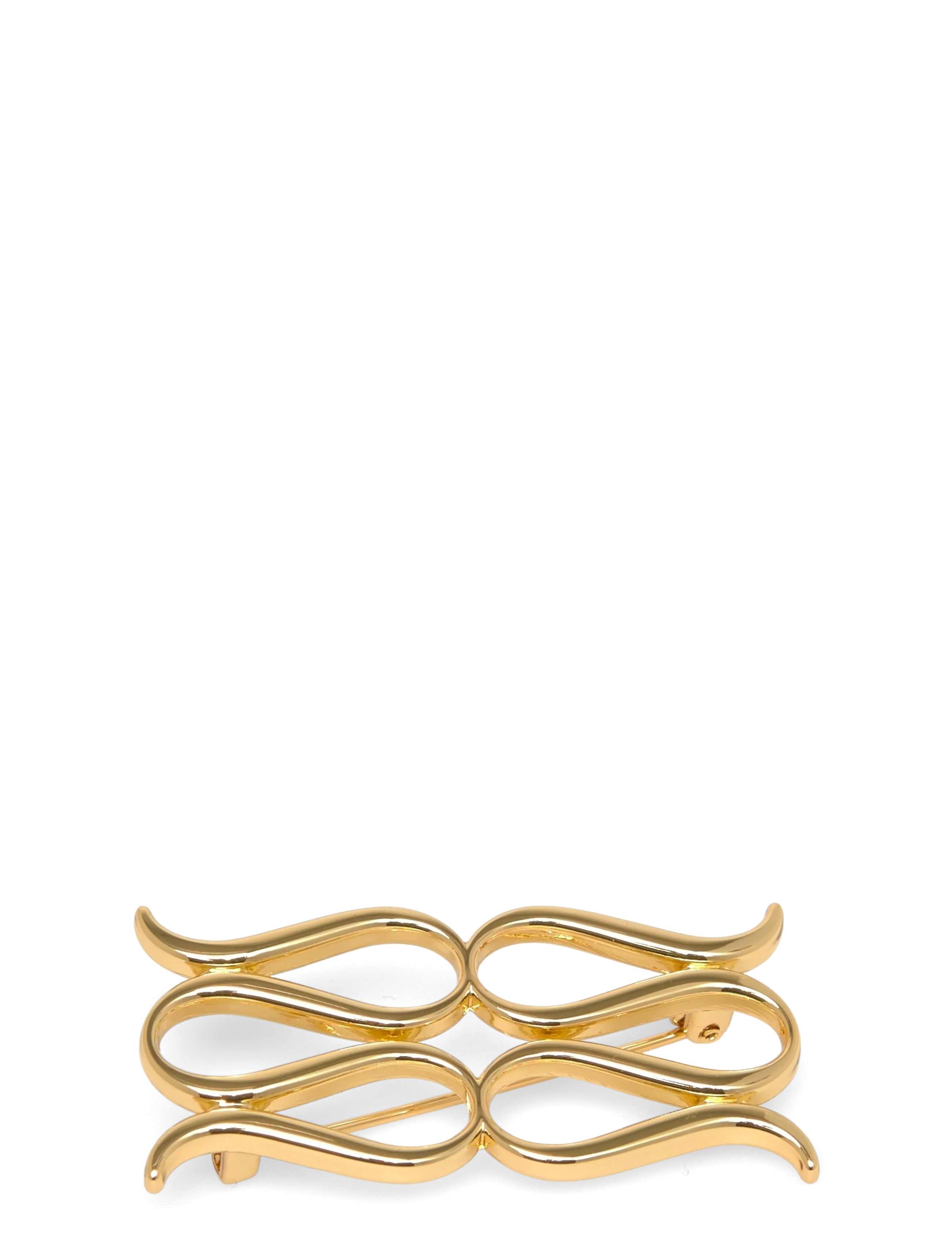 MALINA Monogram Brooch Gold - One Size - Damen