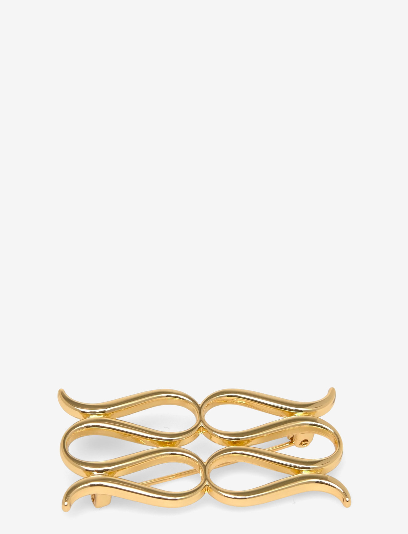 Malina - Monogram Brooch - gold metallic - 1