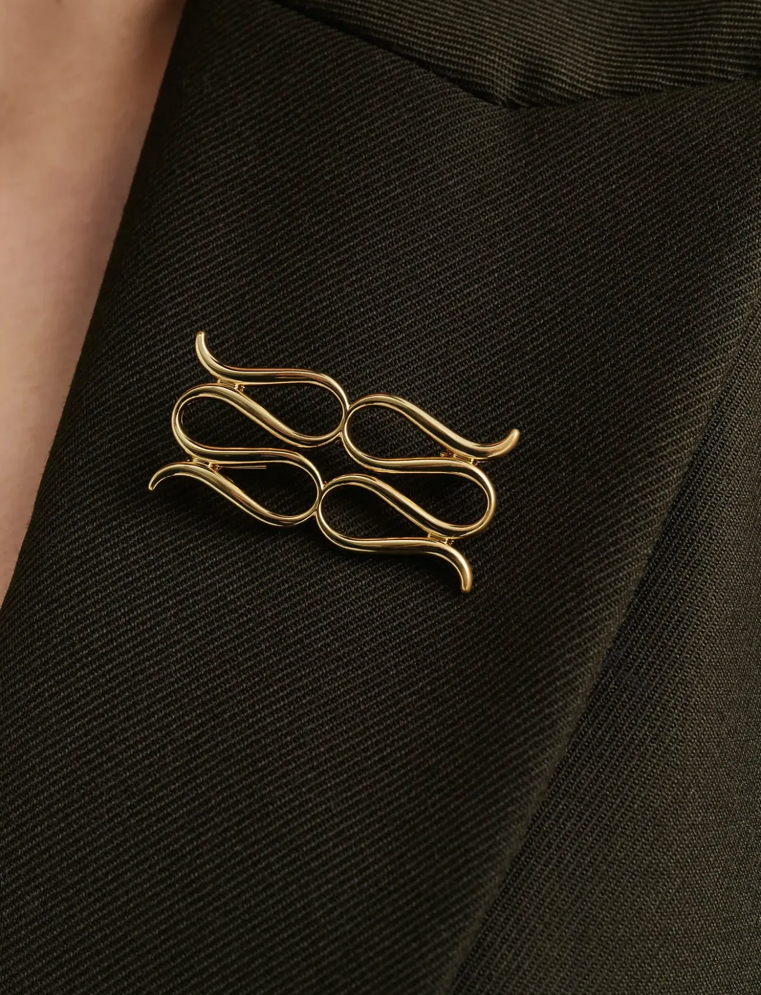 Malina - Monogram Brooch - festmode zu outlet-preisen - gold metallic - 3