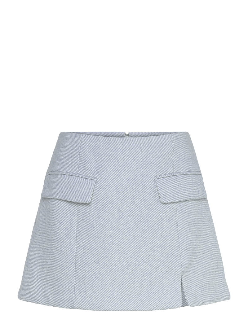 Malina - Sandra Tailored Mini Skirt - korta kjolar - blue fishbone - 1