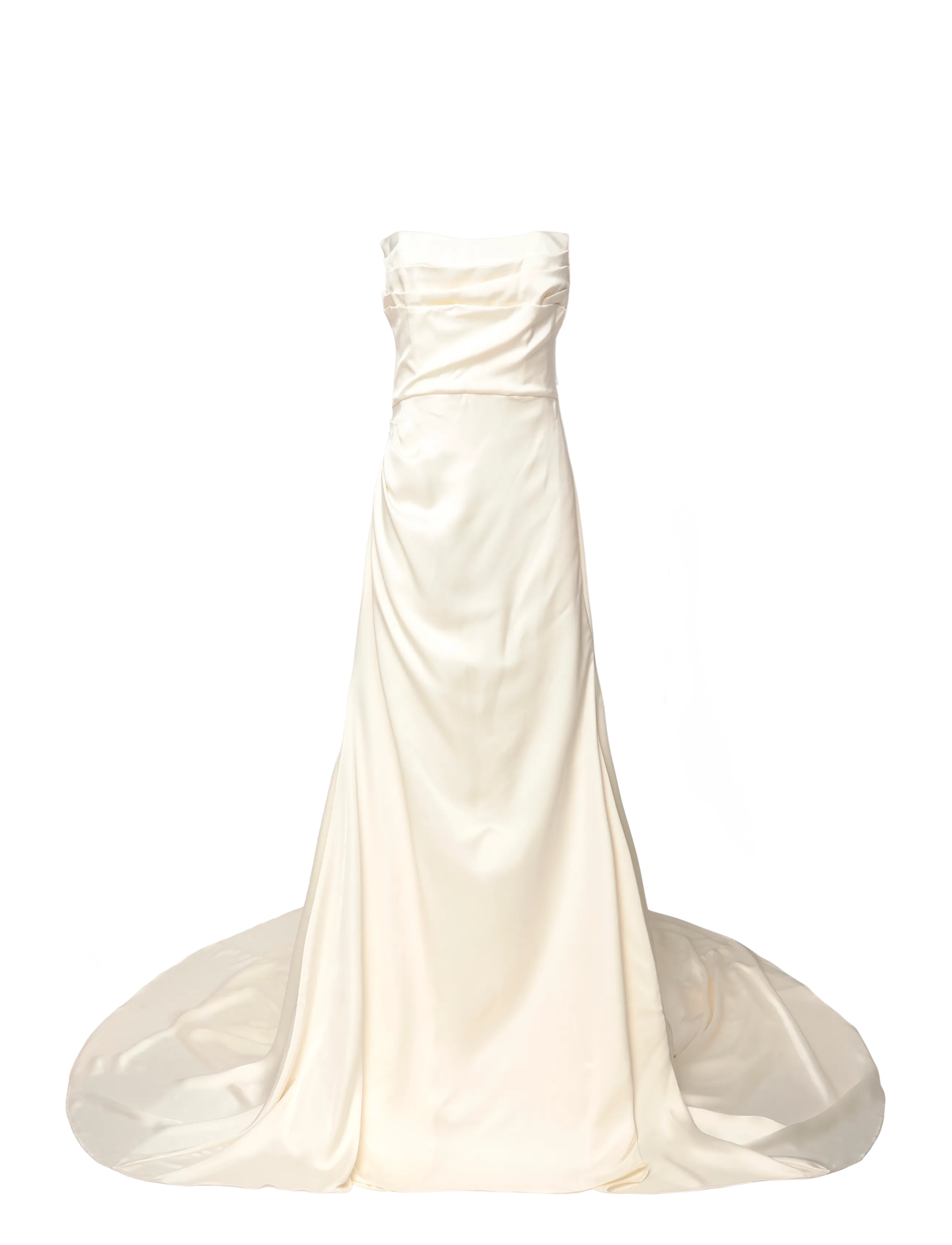 Malina - Josephine Corset Detachable Sleeves Bridal Gown - cream - 2