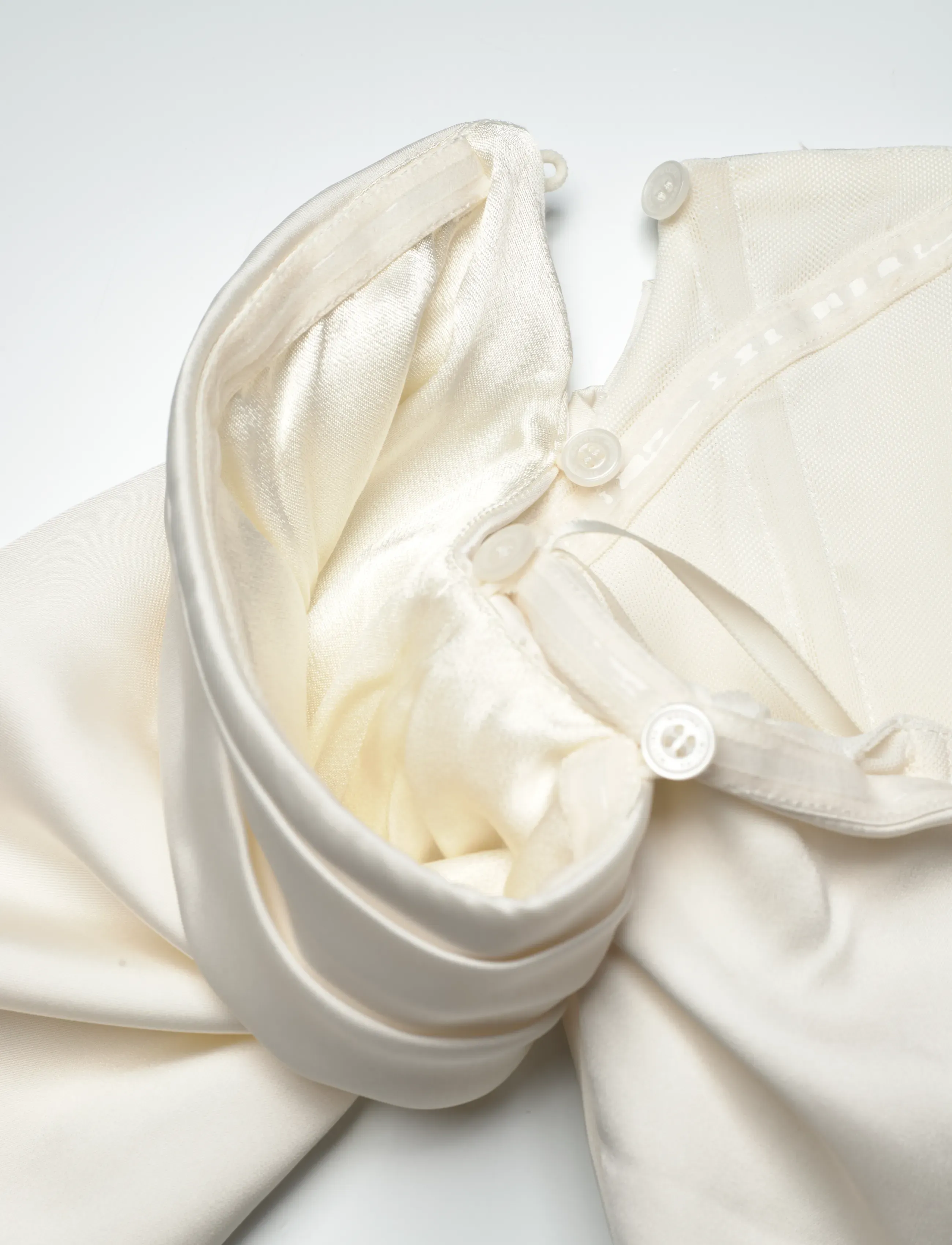 Malina - Josephine Corset Detachable Sleeves Bridal Gown - cream - 4