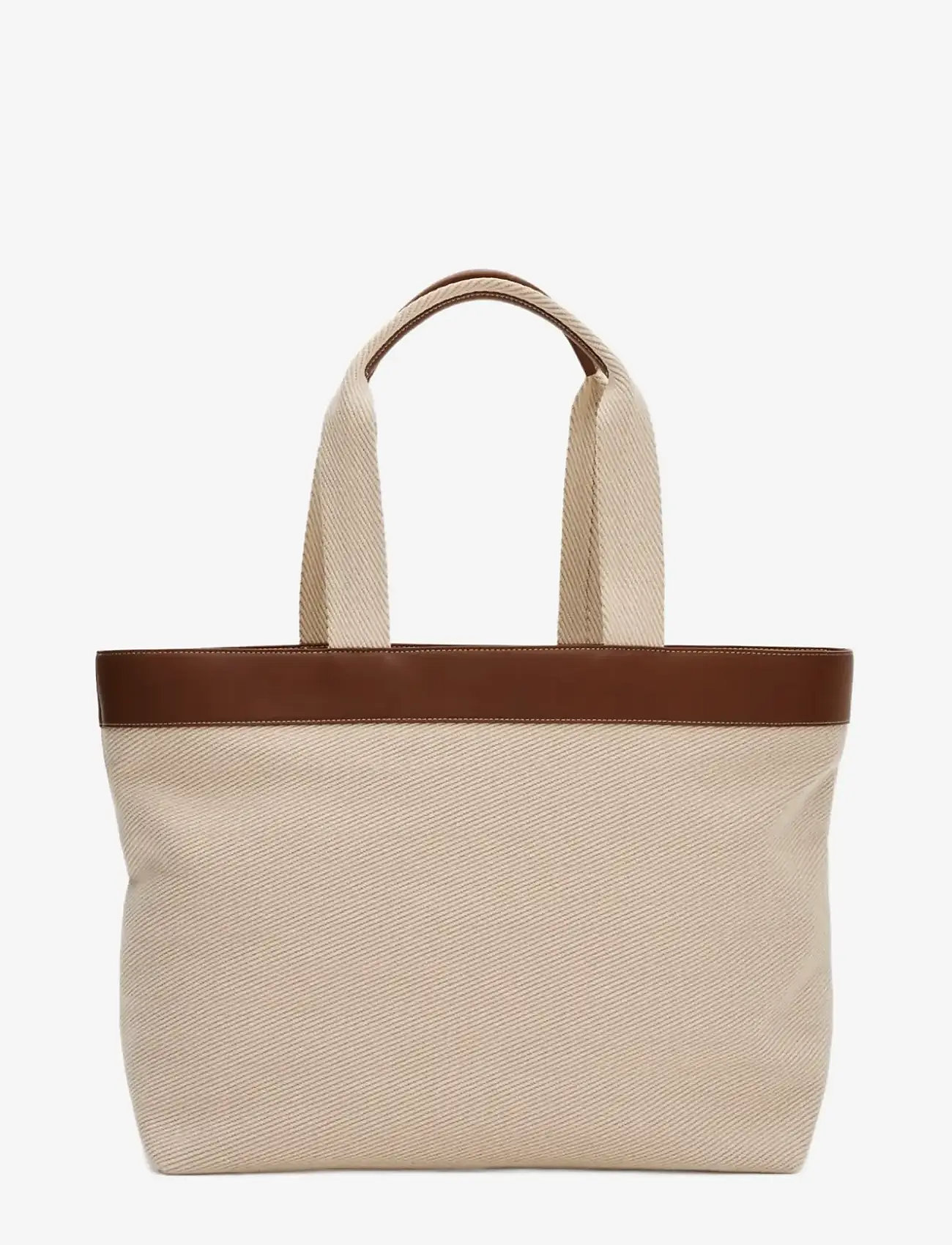 Malina - Monogram Grand Canvas Tote - tote bags - light taupe - 2
