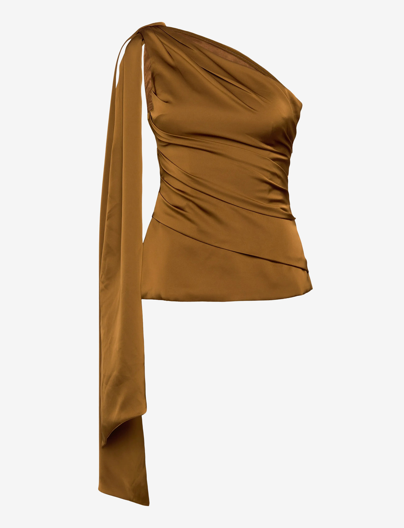 Malina - Nelly Draped One Shoulder Top - Ärmlösa blusar - amber - 1
