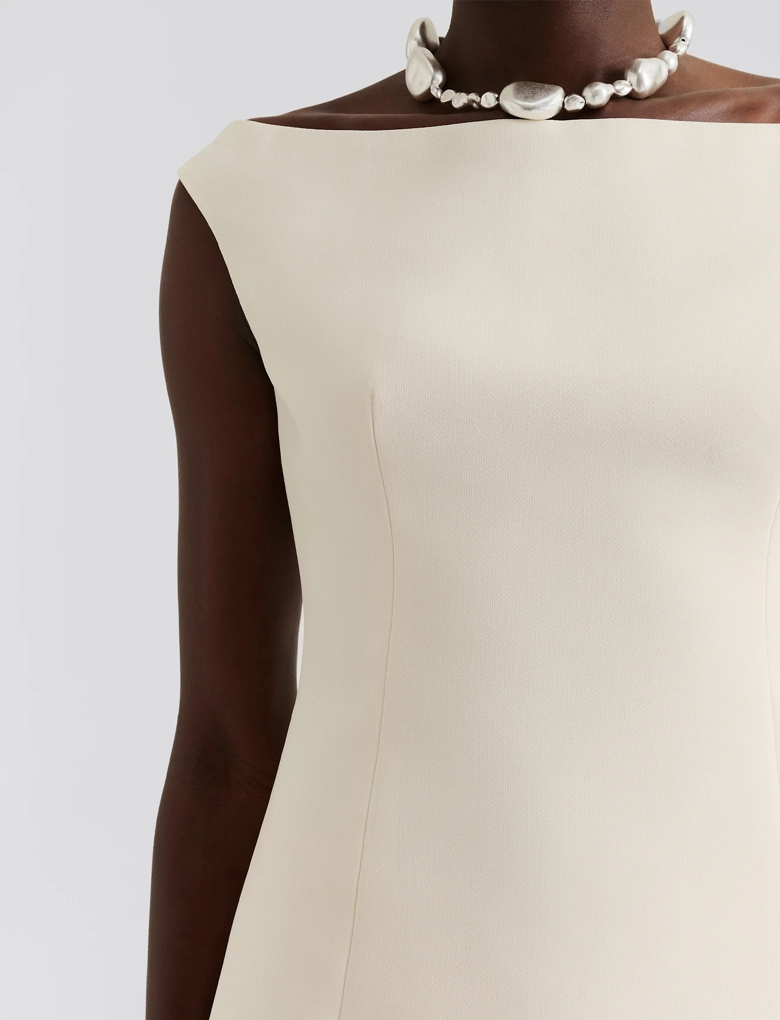 Malina - Diora Half Off Shoulder Top - vanilla - 5