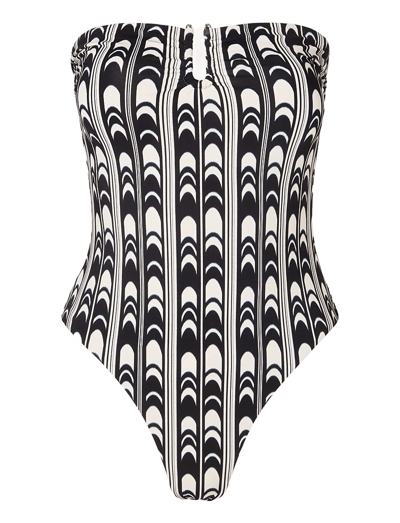 Malina - Signature Gold Embellished Bandeau Swimsuit - badeanzüge - arch - 1