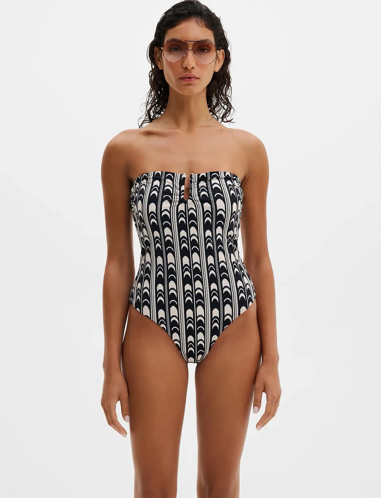 Signature Gold Embellished Bandeau Swimsuit - ARCH