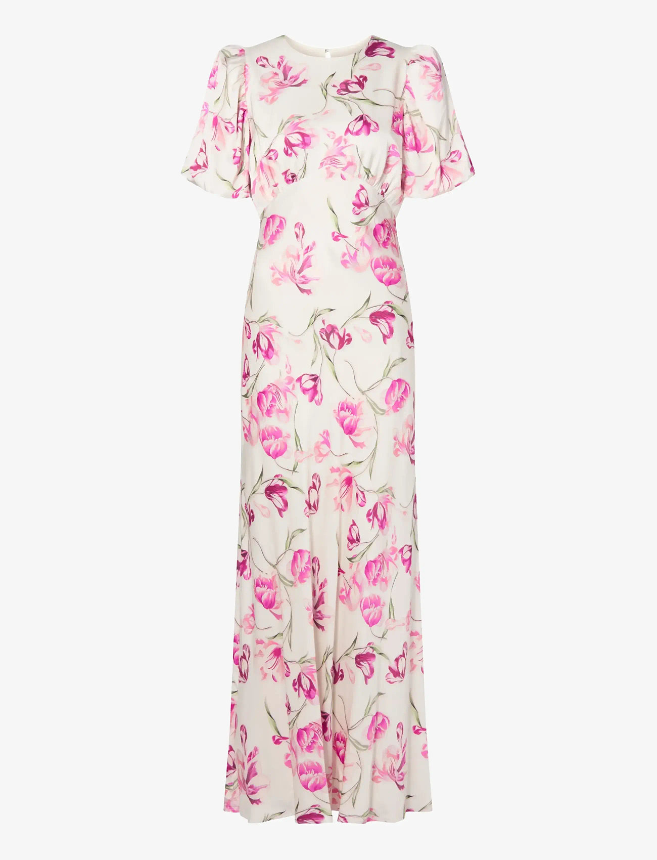 Malina - Freja pouf sleeve maxi dress - maxi dresses - tulip pink - 1