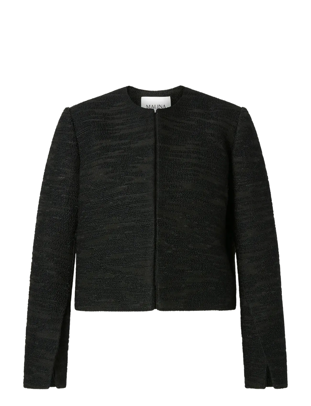 MALINA Ruthie Cropped Boucle Blazer Schwarz - L - Damen