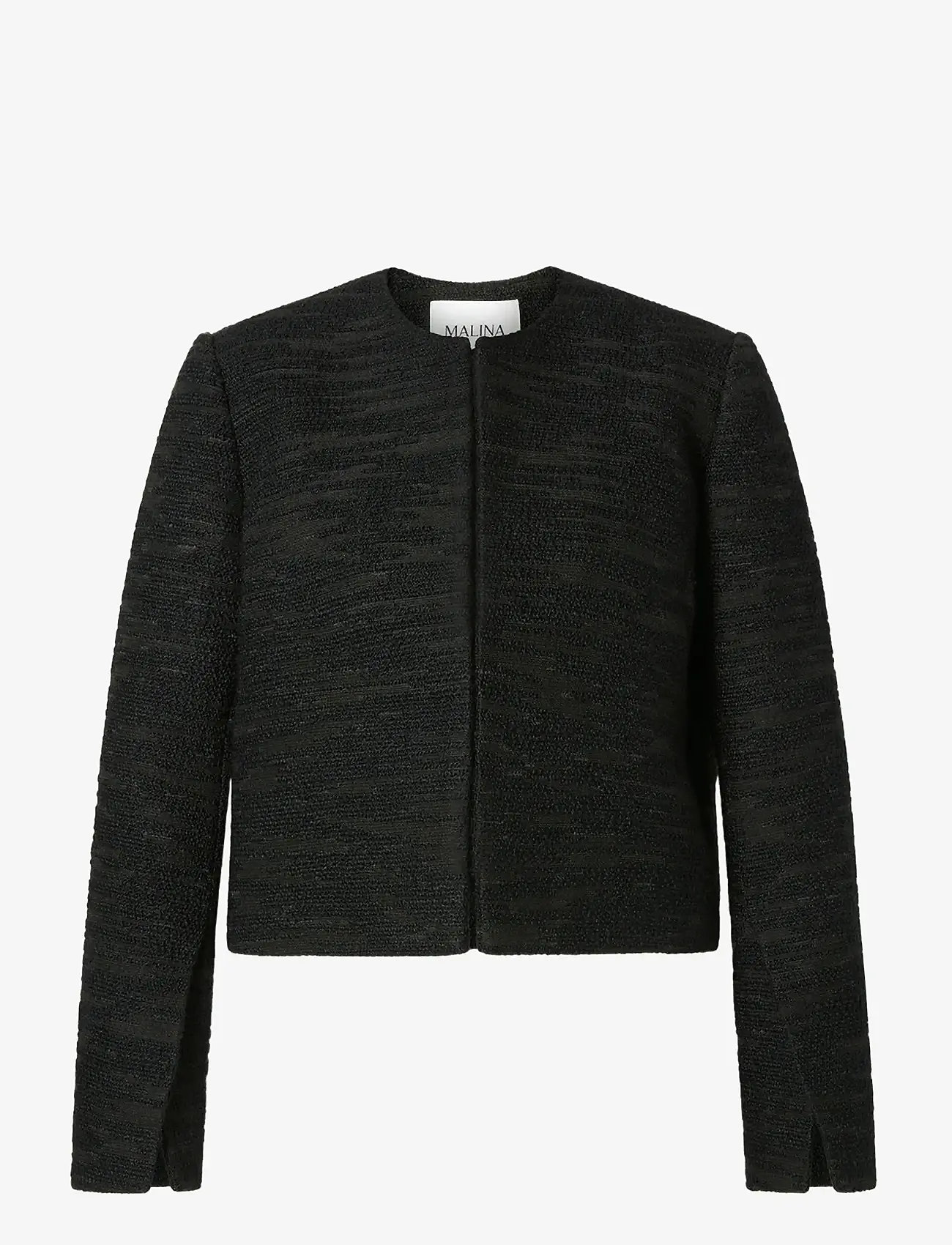 Malina - Ruthie Cropped Boucle Blazer - bouclé - black - 1