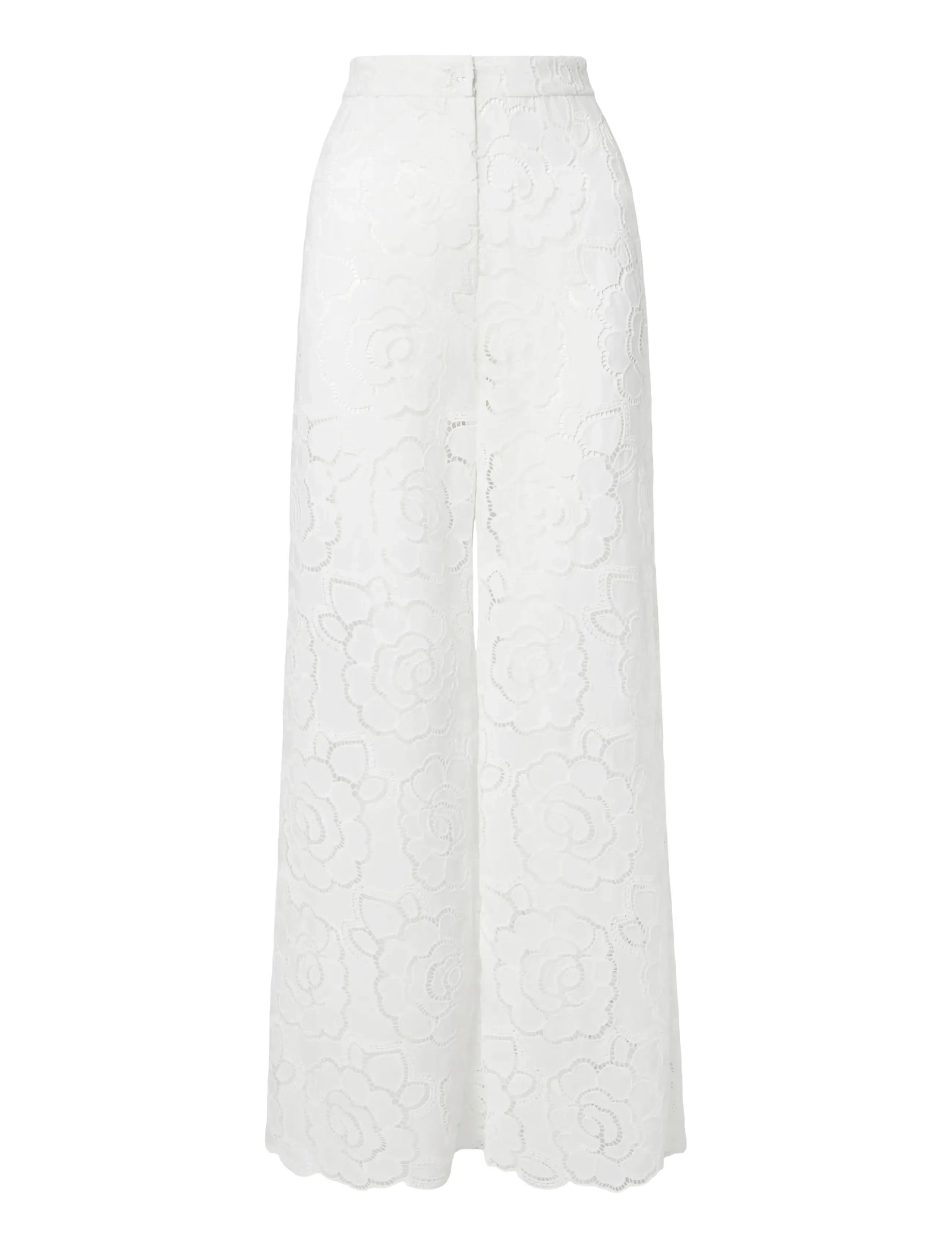 MALINA Stacey Wide Strickjacke Hosen Weiß - 38 - Damen