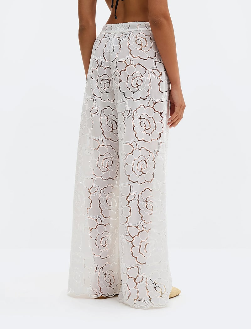 Malina - Stacey Wide Lace Pants - konfirmation - white - 2