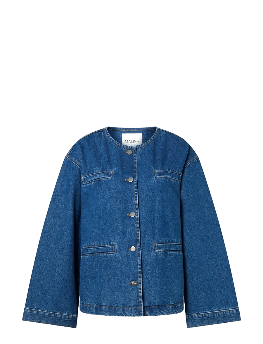 Malina - Malla Relaxed Denim Jacket - frühlingsjacken - dark blue wash - 1