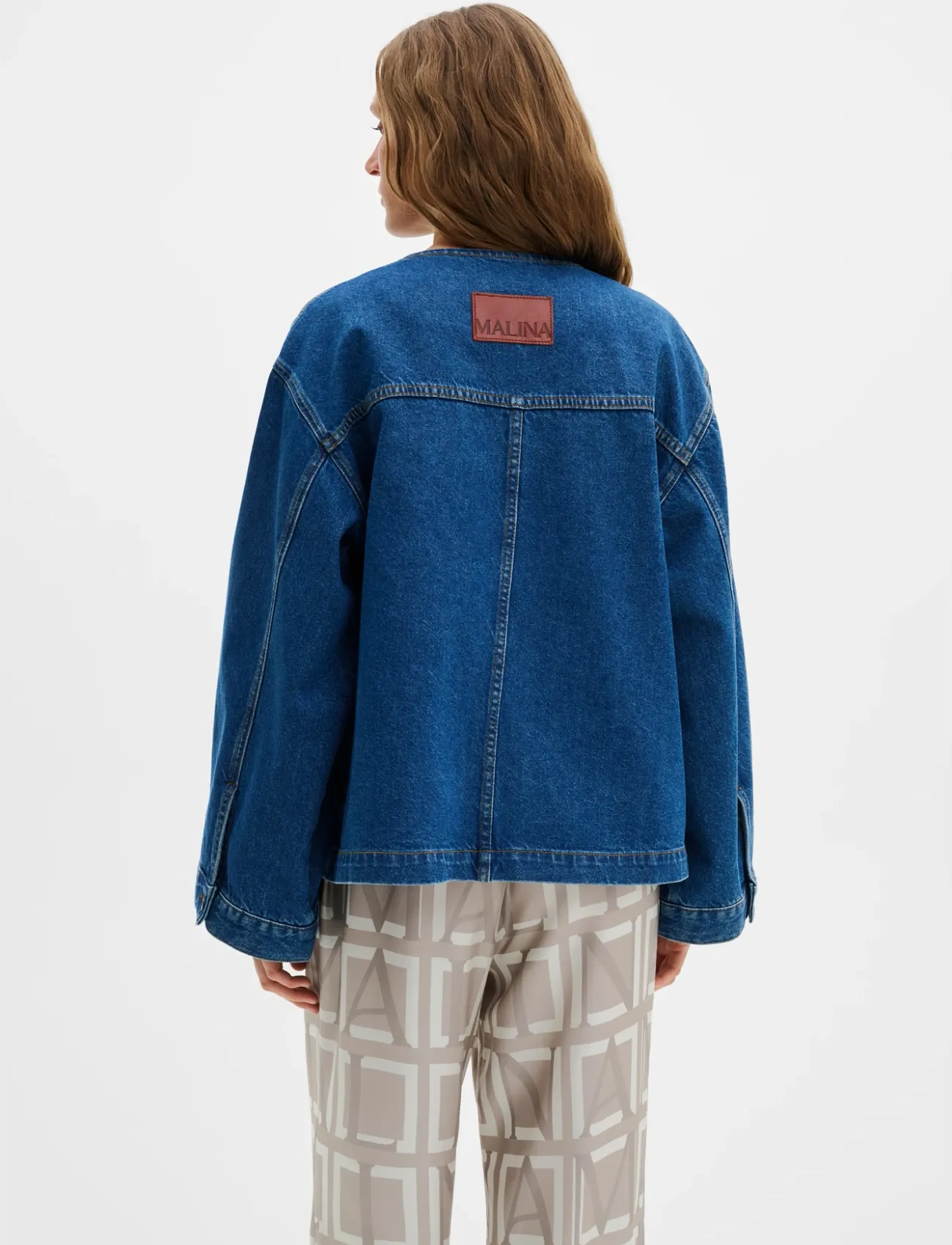 Malina - Malla Relaxed Denim Jacket - dark blue wash - 2