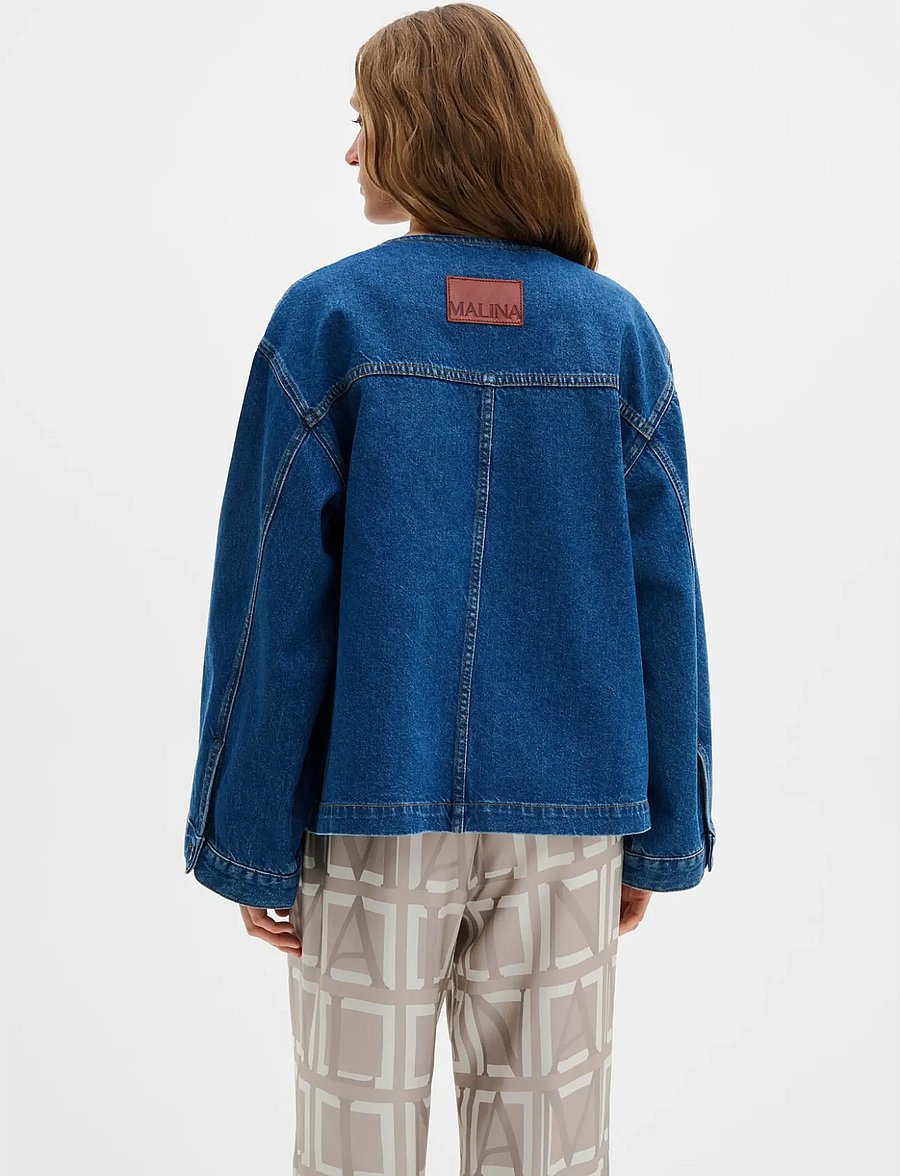 Malina - Malla Relaxed Denim Jacket - frühlingsjacken - dark blue wash - 2