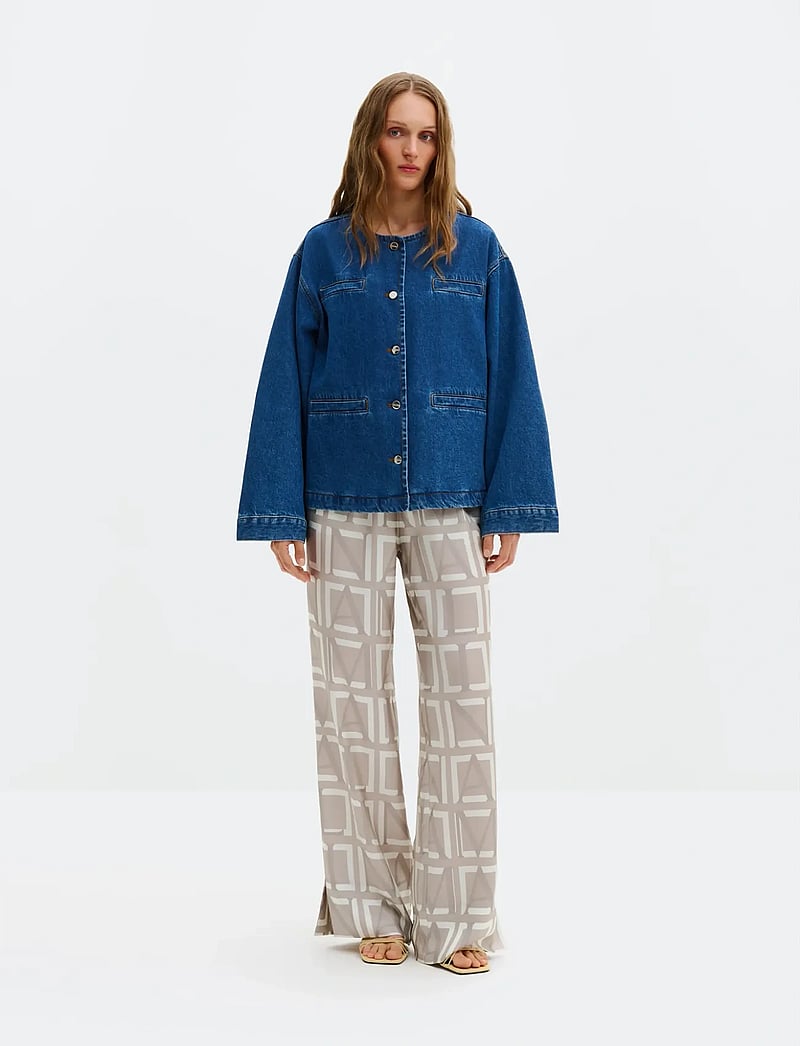 Malina - Malla Relaxed Denim Jacket - forårsjakker - dark blue wash - 3