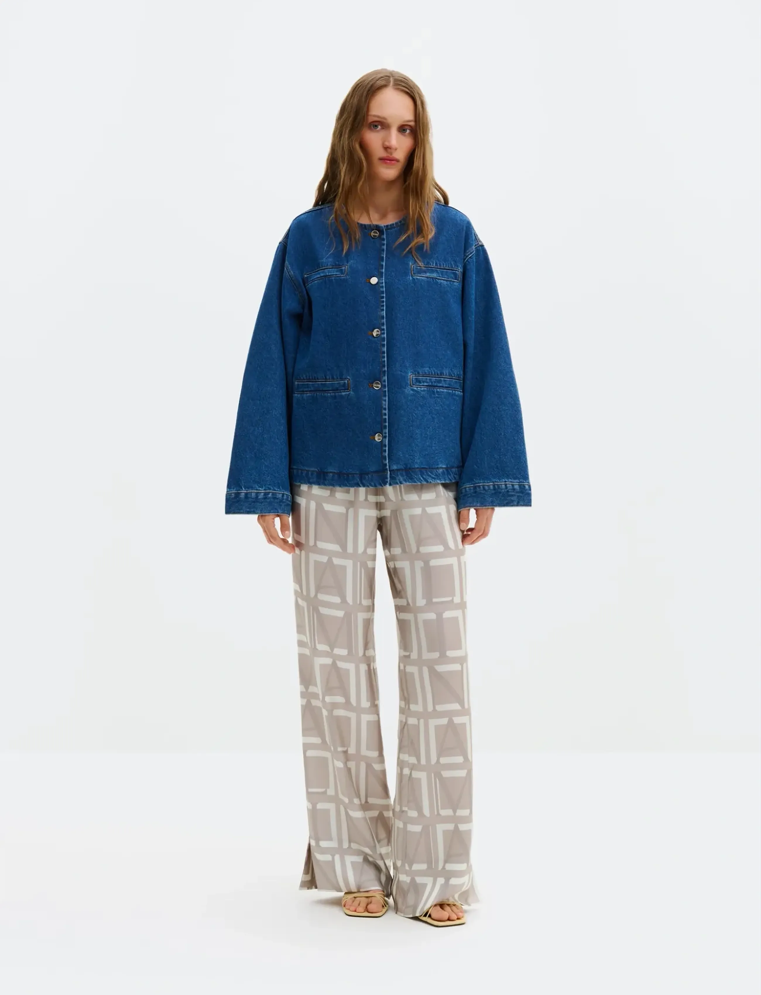 Malina - Malla Relaxed Denim Jacket - dark blue wash - 3