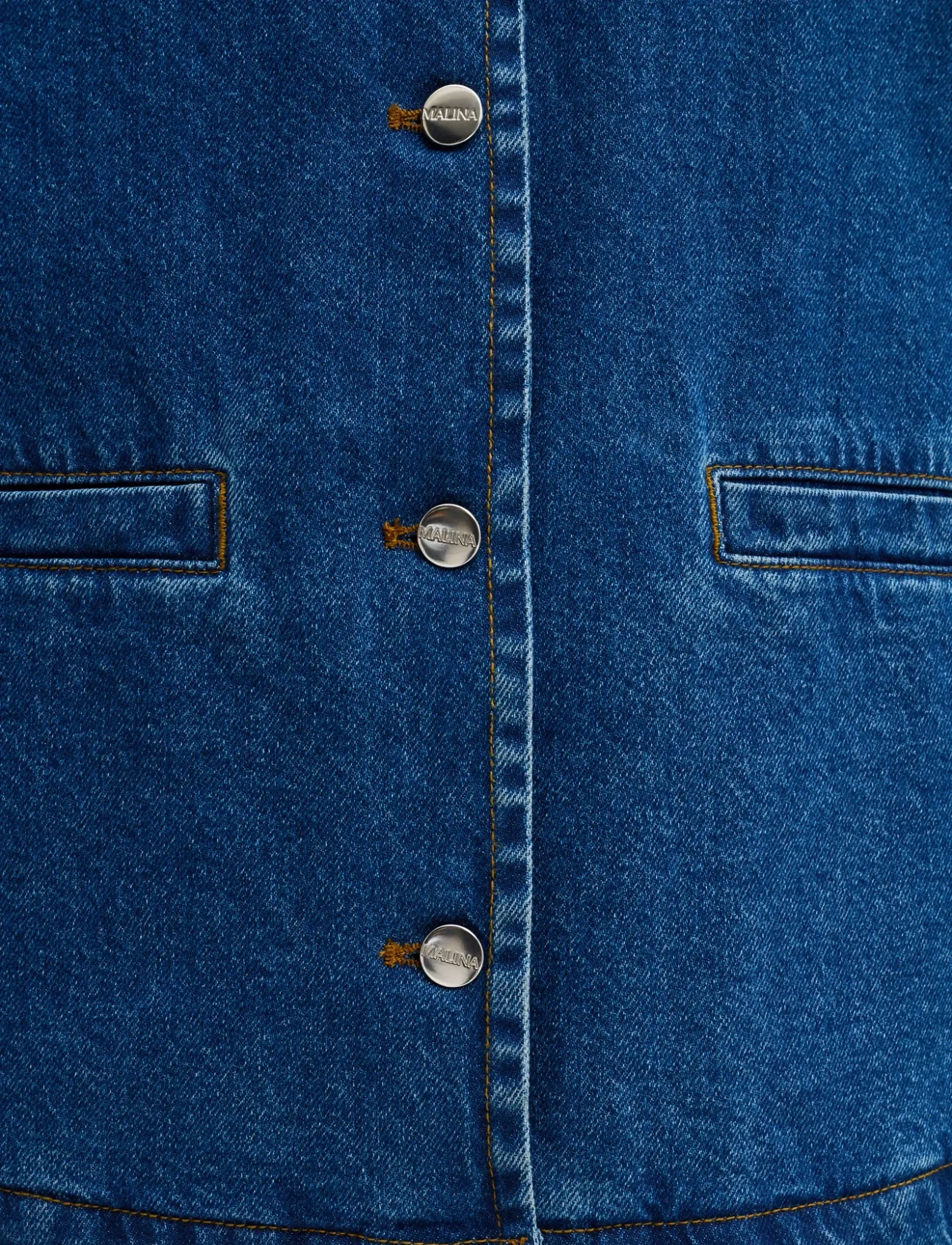 Malina - Malla Relaxed Denim Jacket - dark blue wash - 4