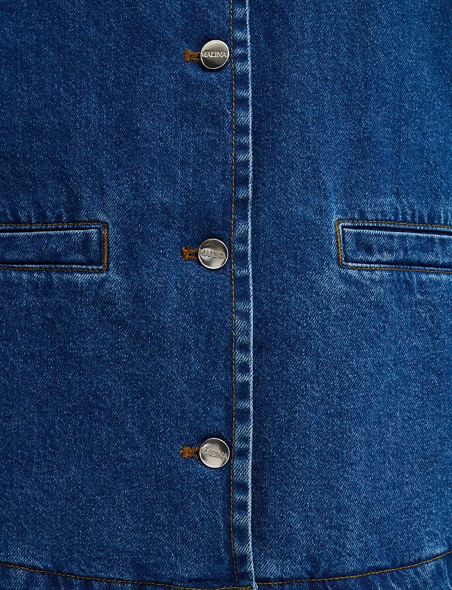 Malina - Malla Relaxed Denim Jacket - frühlingsjacken - dark blue wash - 4