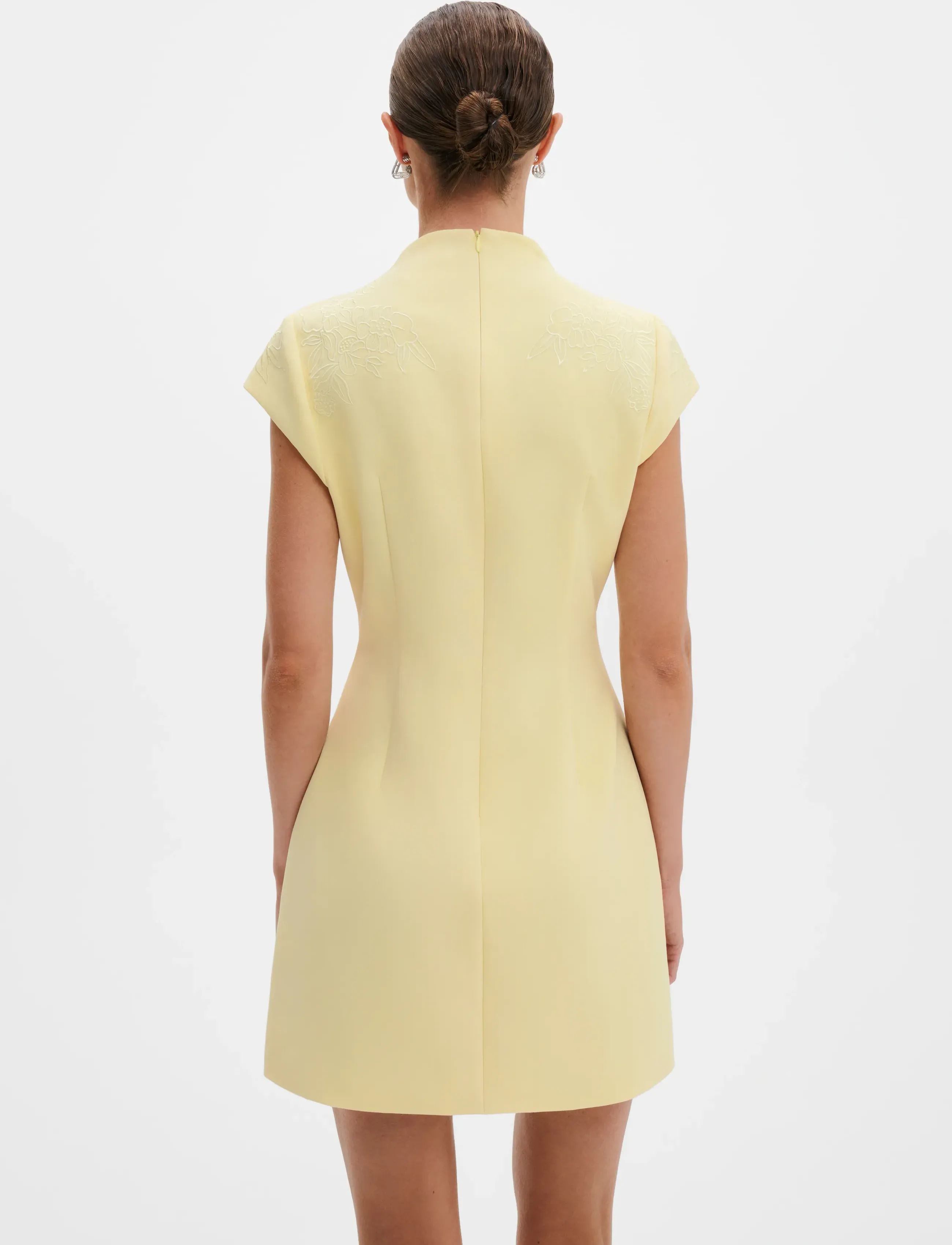 Bethanny Embroidered Fitted Mini Dress 2