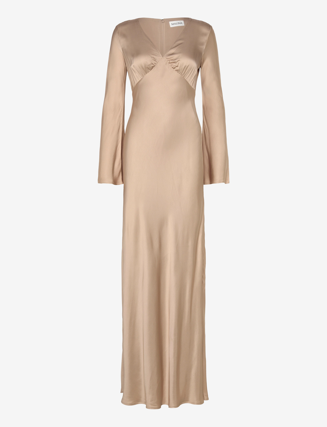 Malina Carolina Flared Sleeve Satin Maxi Dress (BMA12249041) - Maxi dresses  - Boozt.com