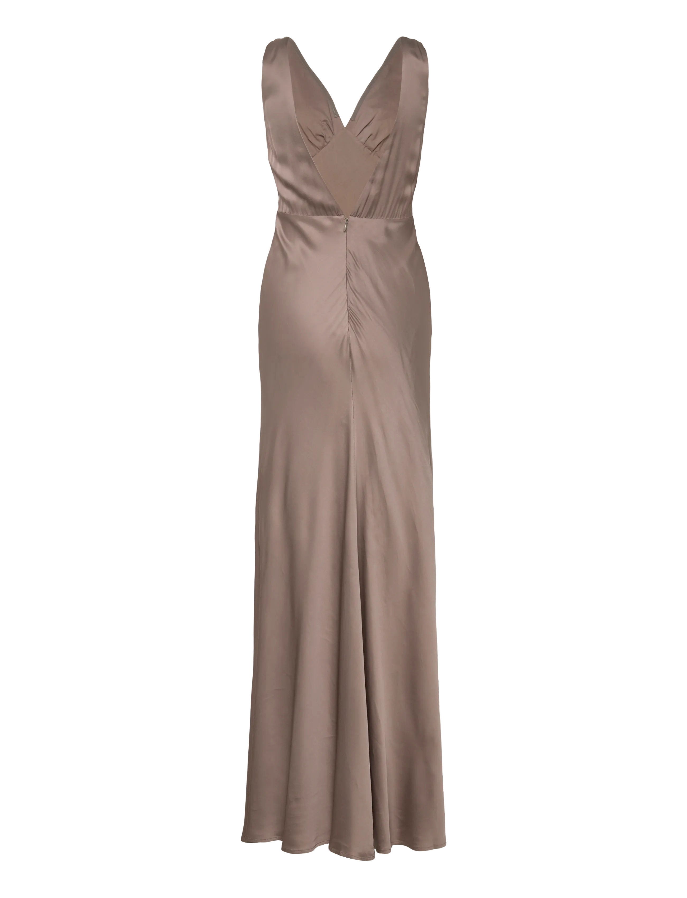 Malina - Thelma Open Back Satin Maxi Dress - maxi dresses - graphite - 2